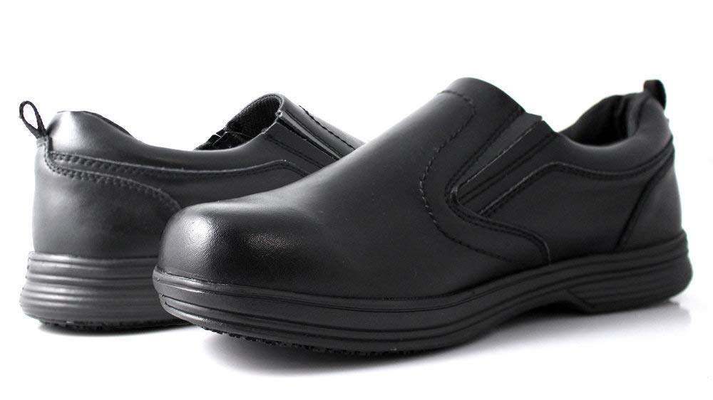 Laforst Men's 8411 Non-Slip Work Shoes - Waterproof & Stain Resistant Microfiber - Ideal for Restaurant Servers, Chefs & Hospitality Professionals