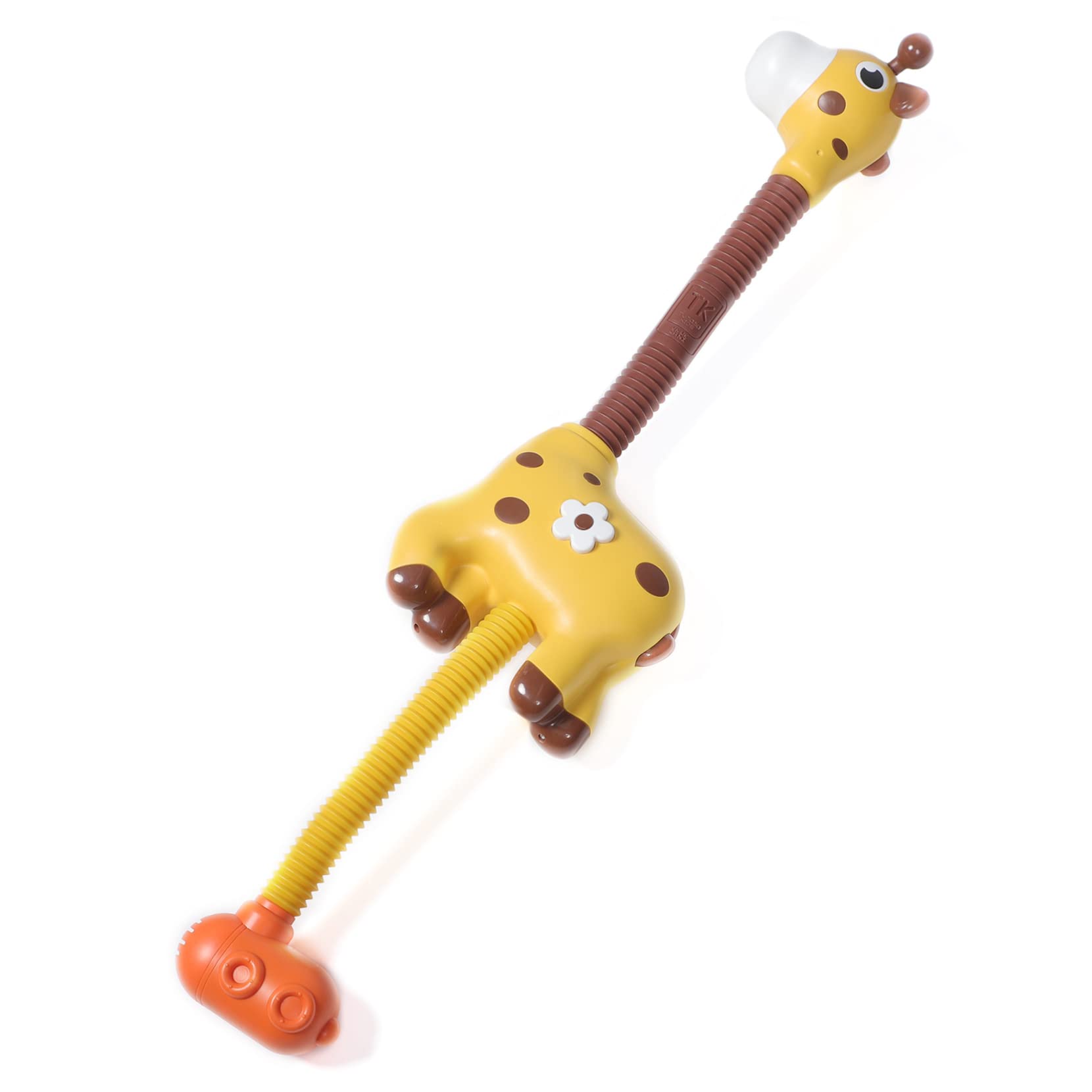 Angoily 2-Pack Giraffe Shower Head Bath Toys for Kids - Fun Animal-Themed Bath Sprayer with Adjustable Water Flow - Perfect for Toddler Bathtime Play & Sensory Development (Yellow Plastic)