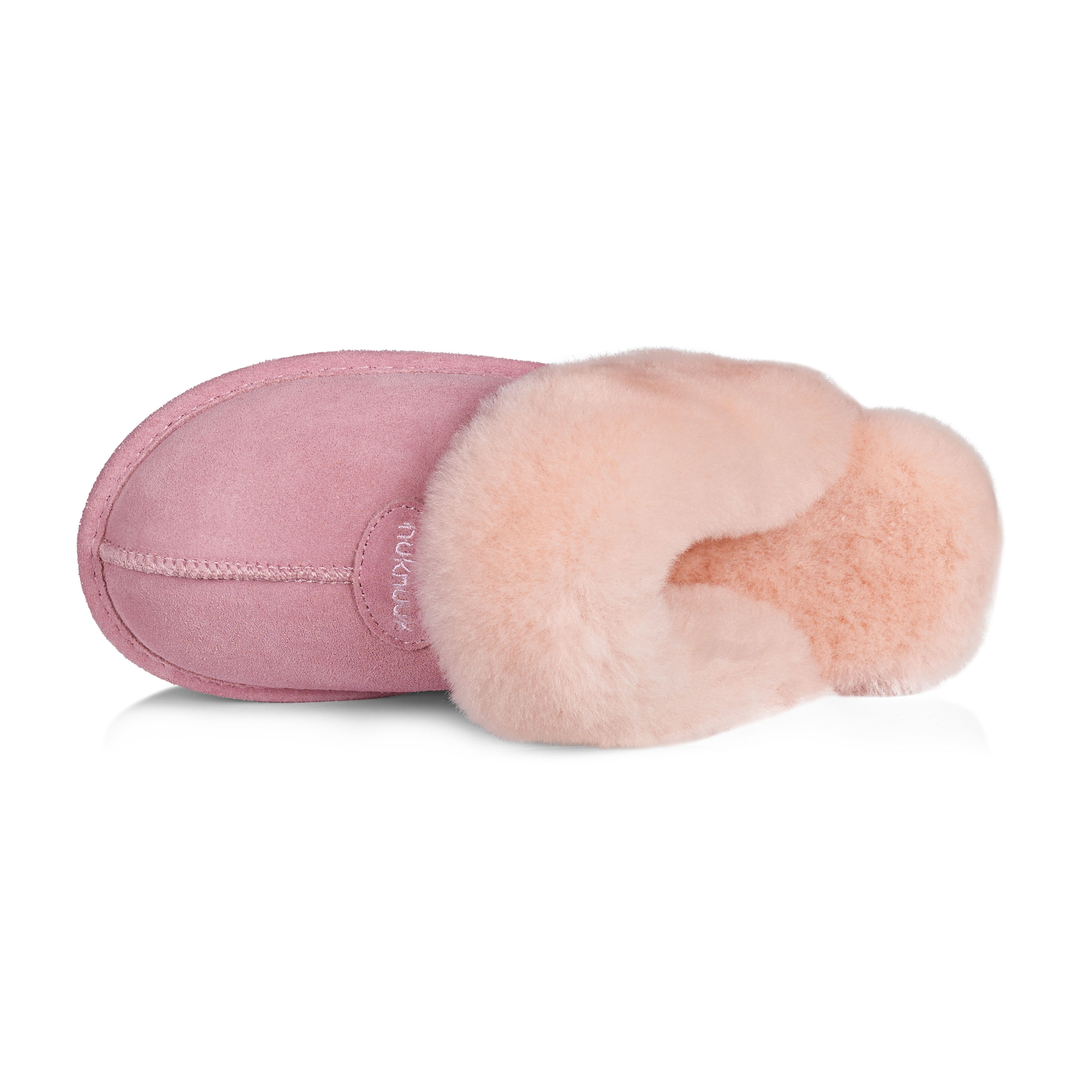 Becca Women's Fuzzy House Slippers - Soft Indoor Slides with Non-Slip Sole, Comfortable Pink Slippers for Women - Perfect for Home, Lounge, and Relaxation