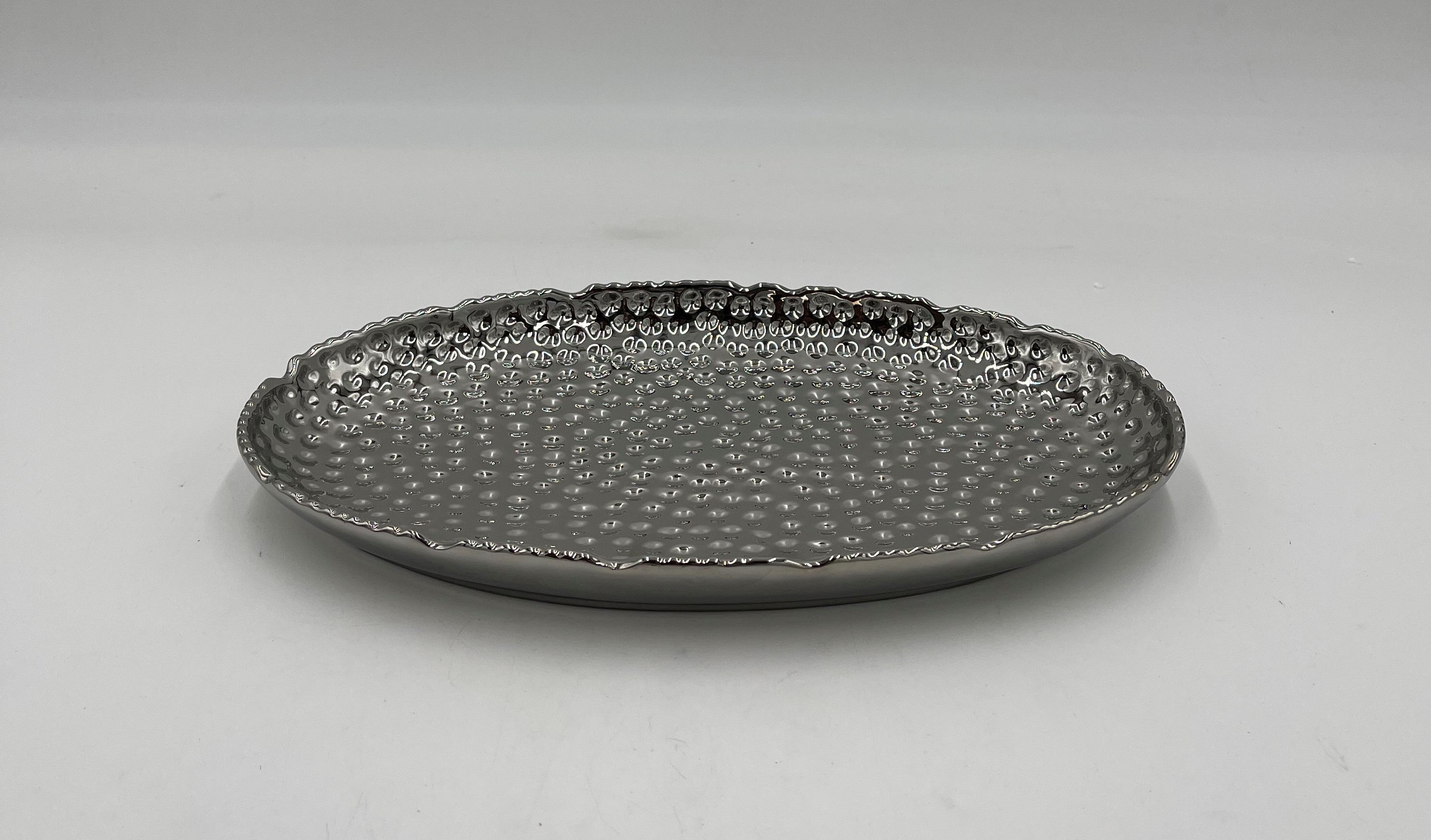 11.5x9x5 Inch Silver Oval Bowl - Set of 16 - Perfect for Serving, Decorating, and Party Displays