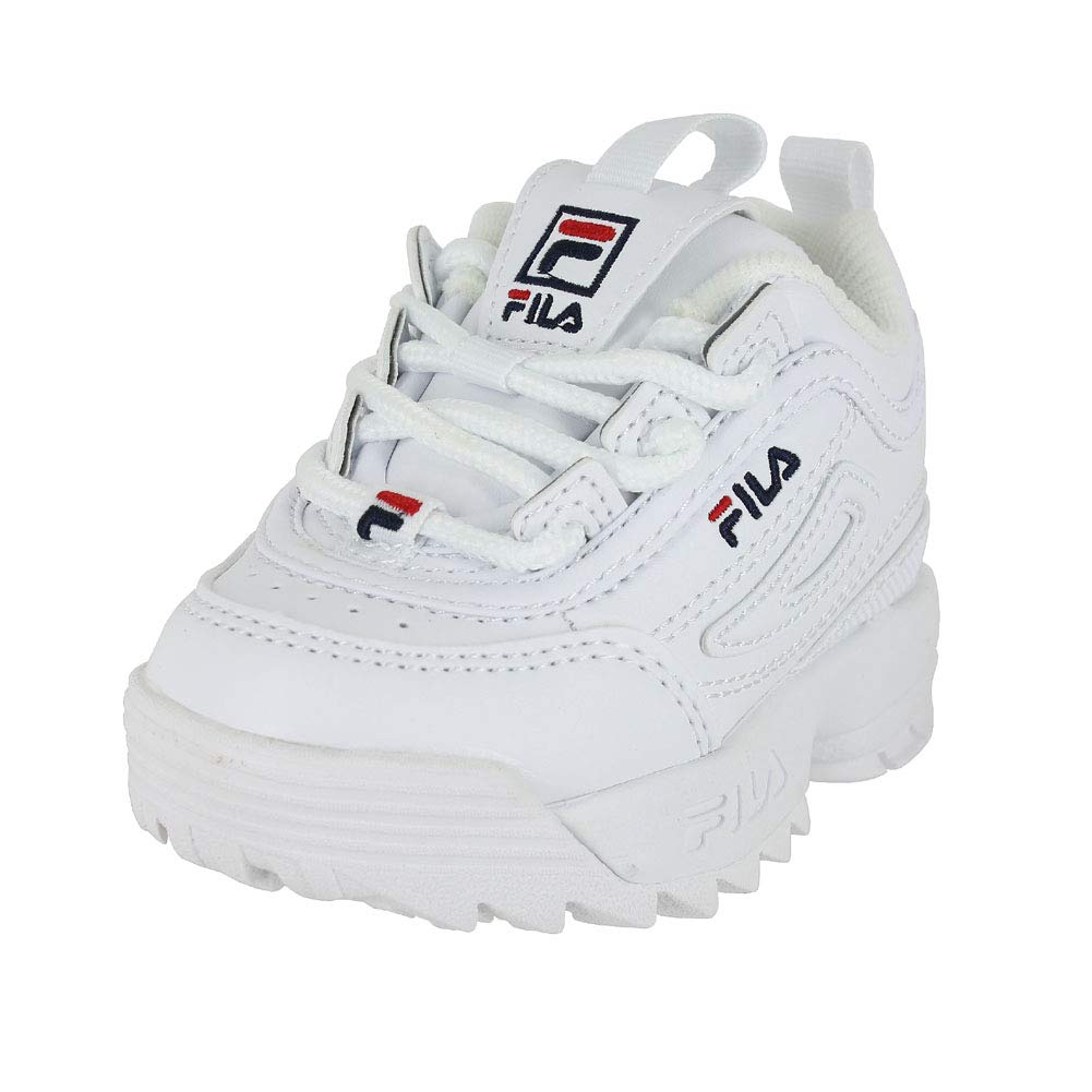 Fila Disruptor II Sneakers for Kids - Trendy Chunky Platform Shoes for Boys & Girls - Perfect for School, Play & Everyday Wear
