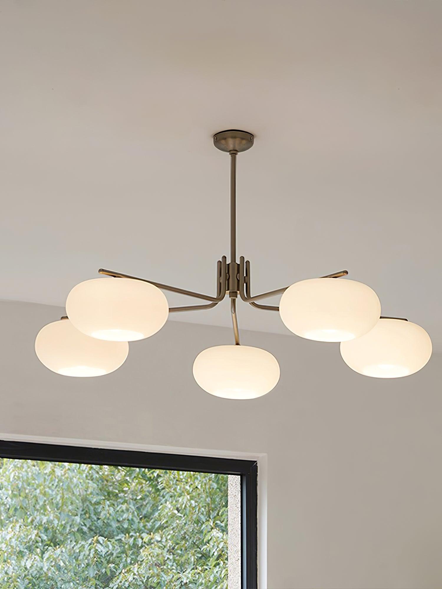 Brandon Crystal Chandelier - Elegant Modern Ceiling Light Fixture for Dining Room, Bedroom & Living Room Decor | Energy Efficient LED Lighting | Easy Installation