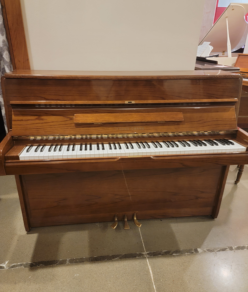 1984 Young Chang U107 Upright Piano - Polished Walnut Finish | Serial Number 0112911 | Vintage Home Piano for Living Room, Music Studio & Performance