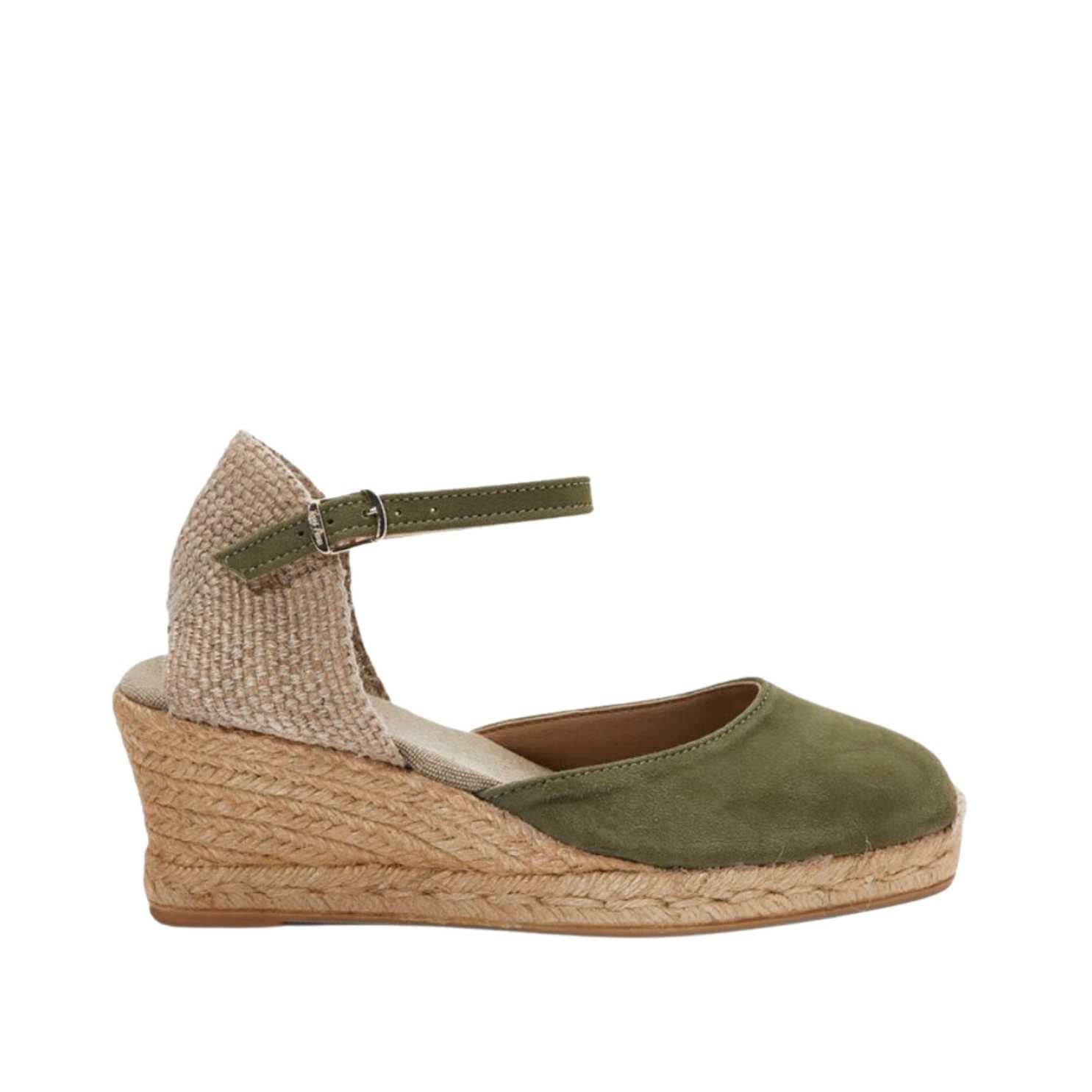 Lloret 5 Women's Suede Leather Wedge Espadrilles - Comfortable Casual Shoes for Summer Outings & Beach Vacations