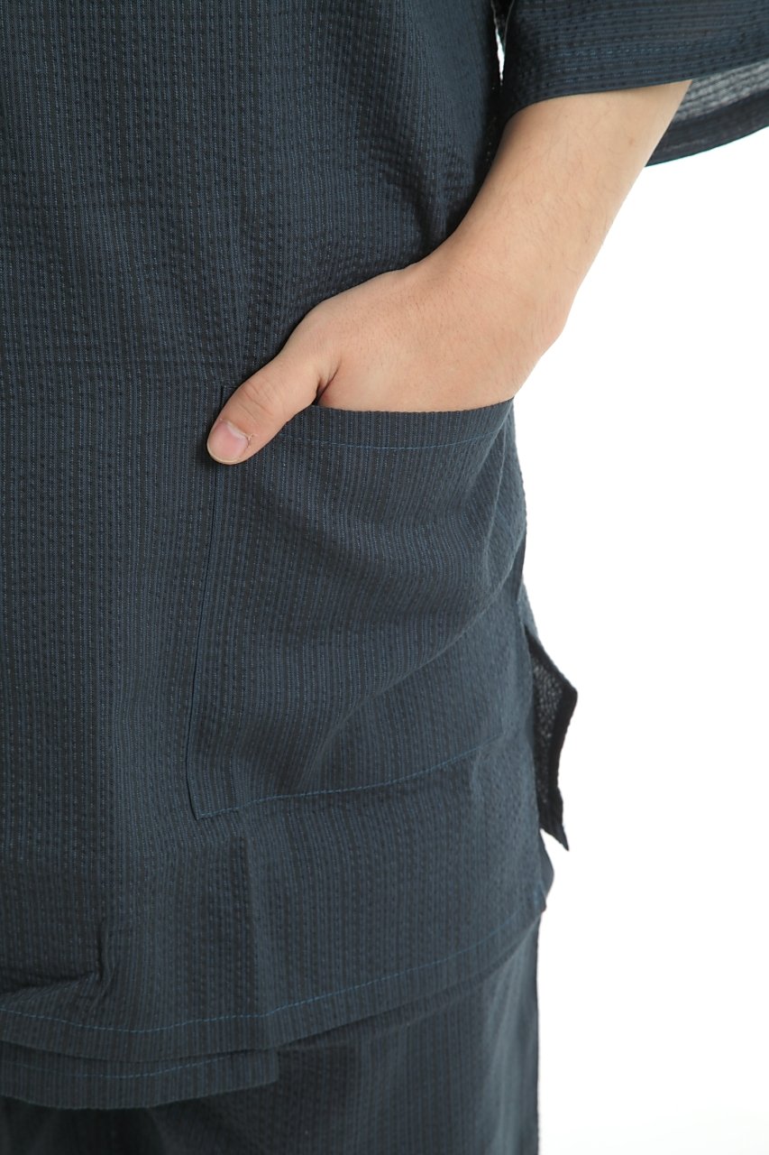 Original Japanese Men's 100% Cotton Jimbei - Traditional Summer Yukata with Unique Printing | Perfect for Festivals, Beach Wear & Loungewear