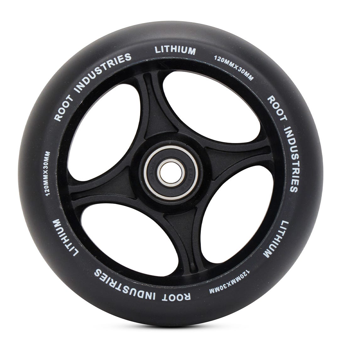 Root Industries 120mm Lithium Wheels - High-Performance Skateboard & Longboard Wheels for Smooth Rides on Pavement and Cruising