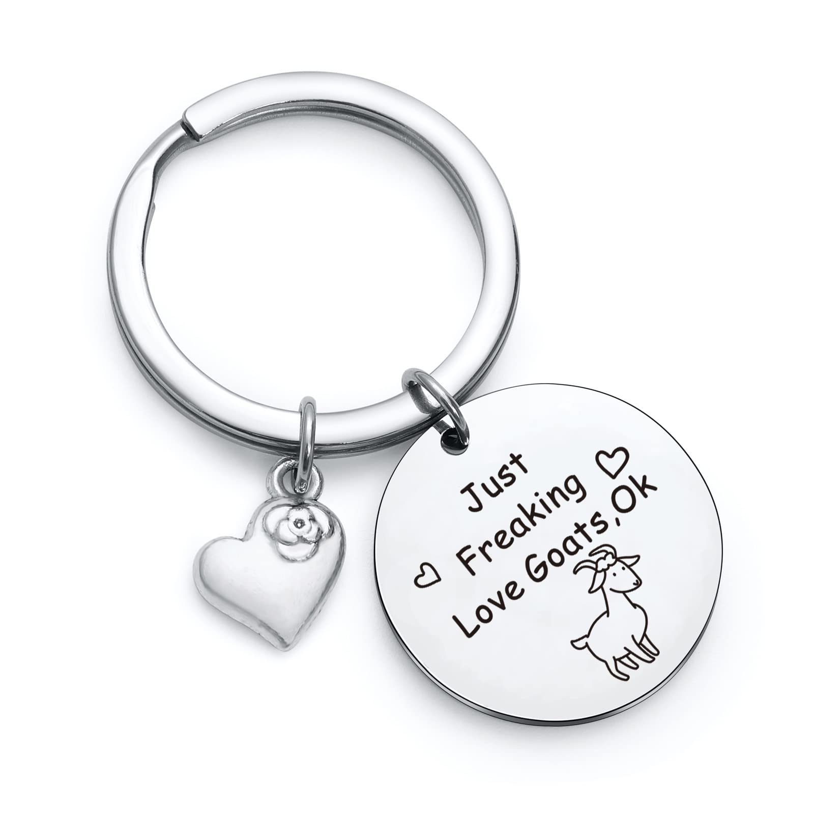 Goat Lover Keychain - Goat Whisperer Jewelry for Crazy Goat Lady & Goat Dad - Unique Goat Keychain Gift for Animal Lovers - Perfect for Farm Enthusiasts & Pet Owners
