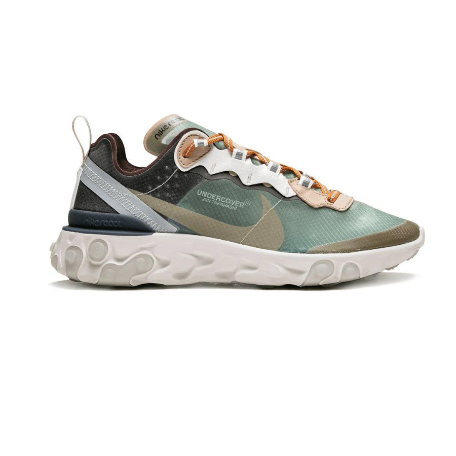 Nike React Element 87 Undercover Sneakers - Green Mist & Summit White Colorway | Lightweight Running Shoes for Men & Women | Perfect for Jogging, Gym Workouts & Casual Wear