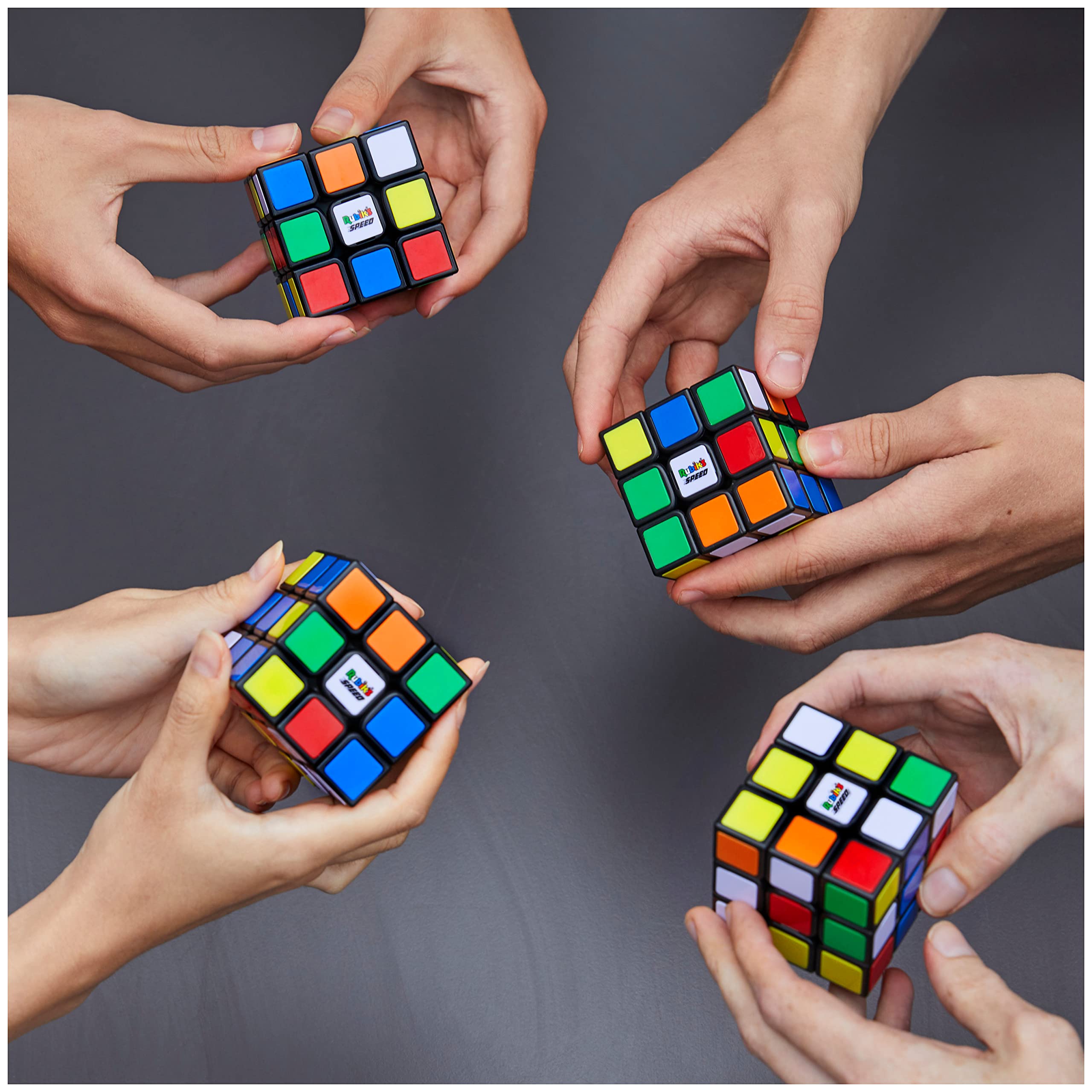 Rubik's 3x3 Magnetic Speed Cube - Fast Smooth Turning Puzzle Game for Adults & Kids - STEM Learning Toy for Problem Solving & Brain Training - Perfect for Competitions, Gifts & Classroom Activities