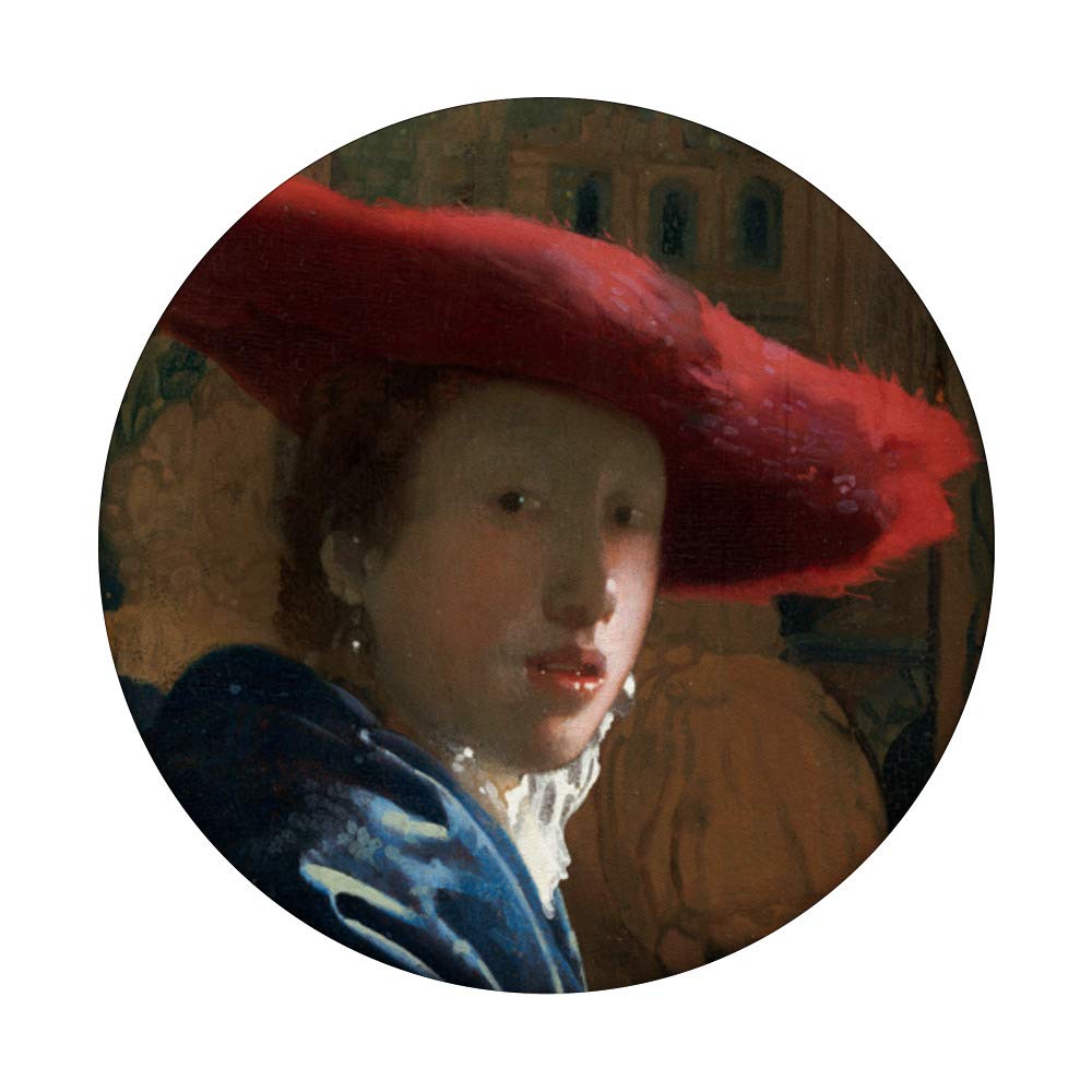 Vermeer The Girl with a Red Hat Painting - Dutch Golden Age Art Reproduction - Perfect for Home Decor, Office Wall Art & Gift for Art Lovers