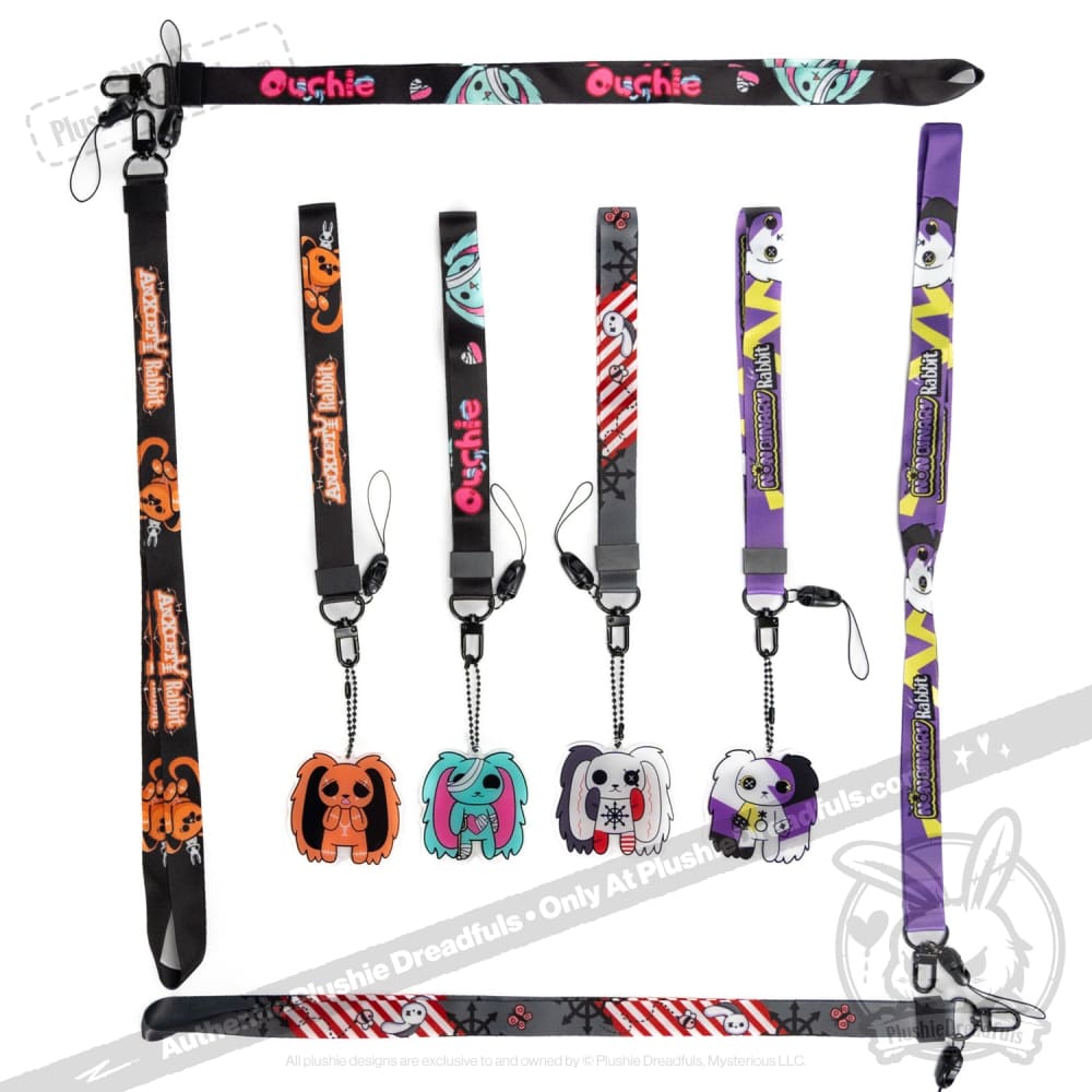 Plushie Dreadfuls Lanyard Strap - Soft & Durable Keychain Holder for ID Badges, Keys & Accessories | Perfect for Work, School & Conventions