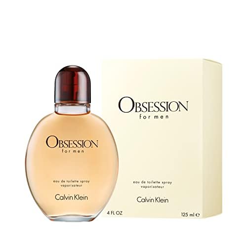 Calvin Klein Obsession for Men Eau de Toilette Spray - Amber Scented Cologne with Bergamot, Mandarin, Lavender & Musk Notes - Long Lasting Fragrance for Men - Perfect for Date Night, Office & Special Occasions