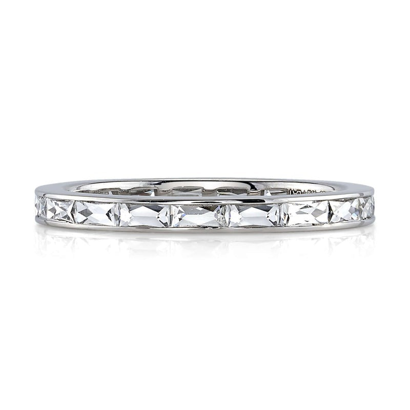Single Stone Platinum Emma Band - Elegant Solitaire Engagement Ring for Women | Perfect for Proposals, Weddings & Anniversaries