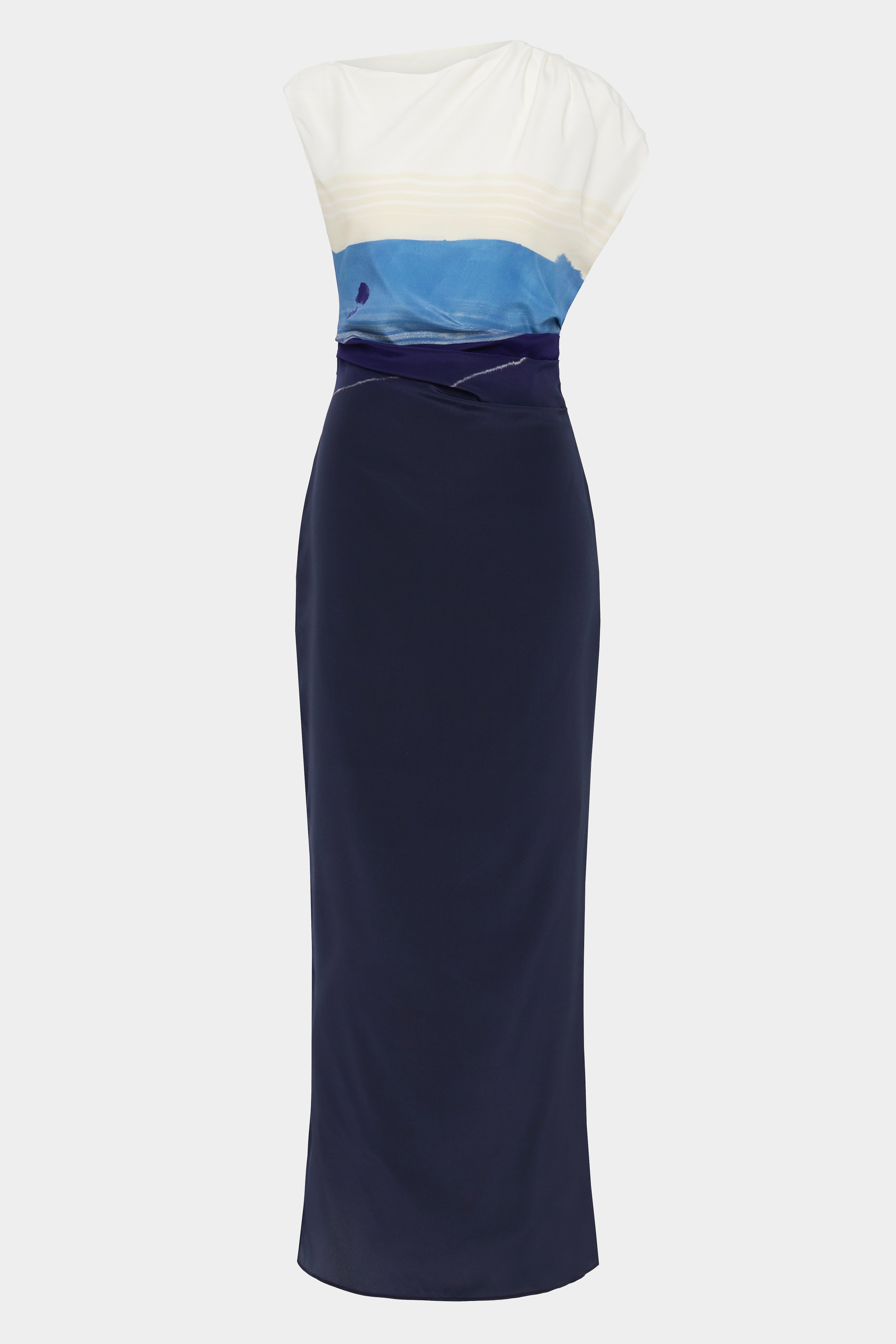 Mariner Midi Dress for Women - Flowy Summer Beach Dress with Pockets, Boho Chic Casual Sundress for Vacation, Date Night & Outdoor Activities