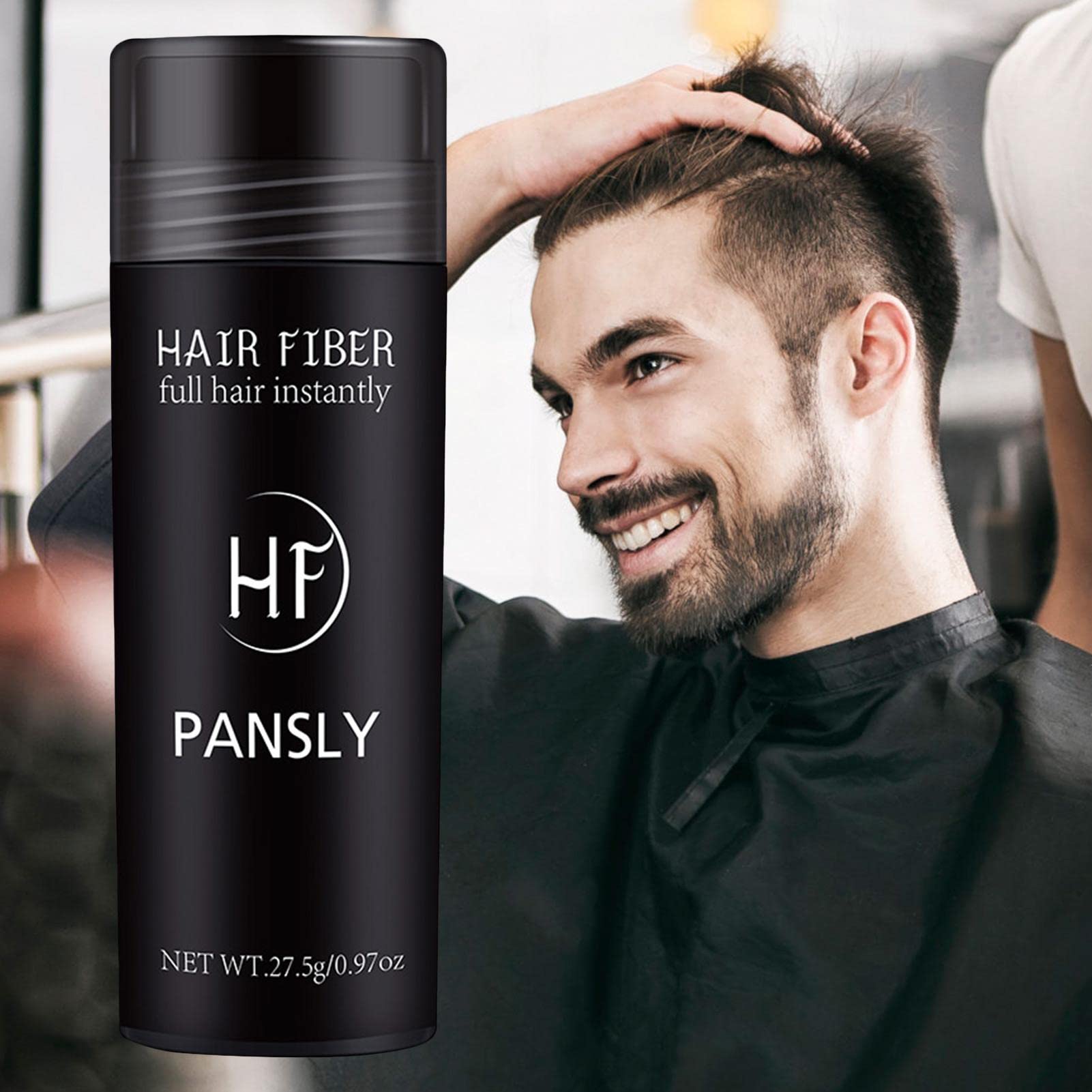 Hair Building Fibers for Men & Women - 2 Pack Black Hair Fibers Powder, Natural-Looking Hair Loss Concealer for Thinning Hair & Bald Spots - Instant Volume Boost for Everyday Styling & Confidence