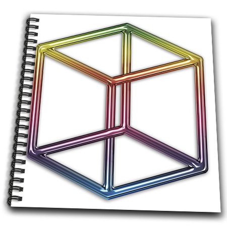 3D Rose Escher's Impossible Cube Rainbow Drawing Book - 8