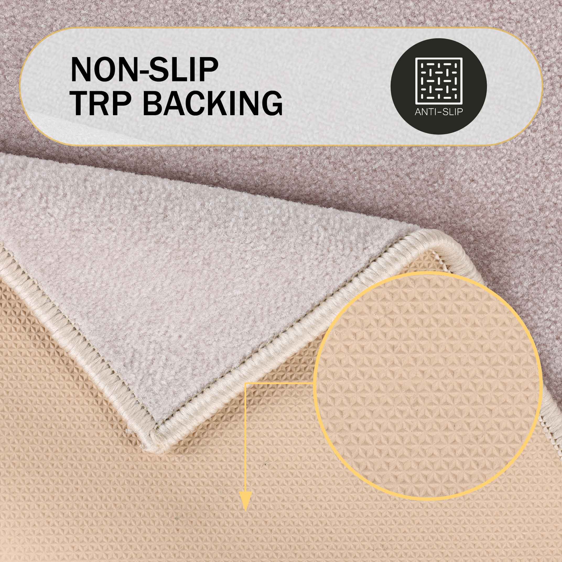 Premium Non-Slip Bath Rug Set - Super Absorbent, Machine Washable, Soft Memory Foam - Perfect for Bathroom, Shower, Spa & Home Decor (Troy Collection)