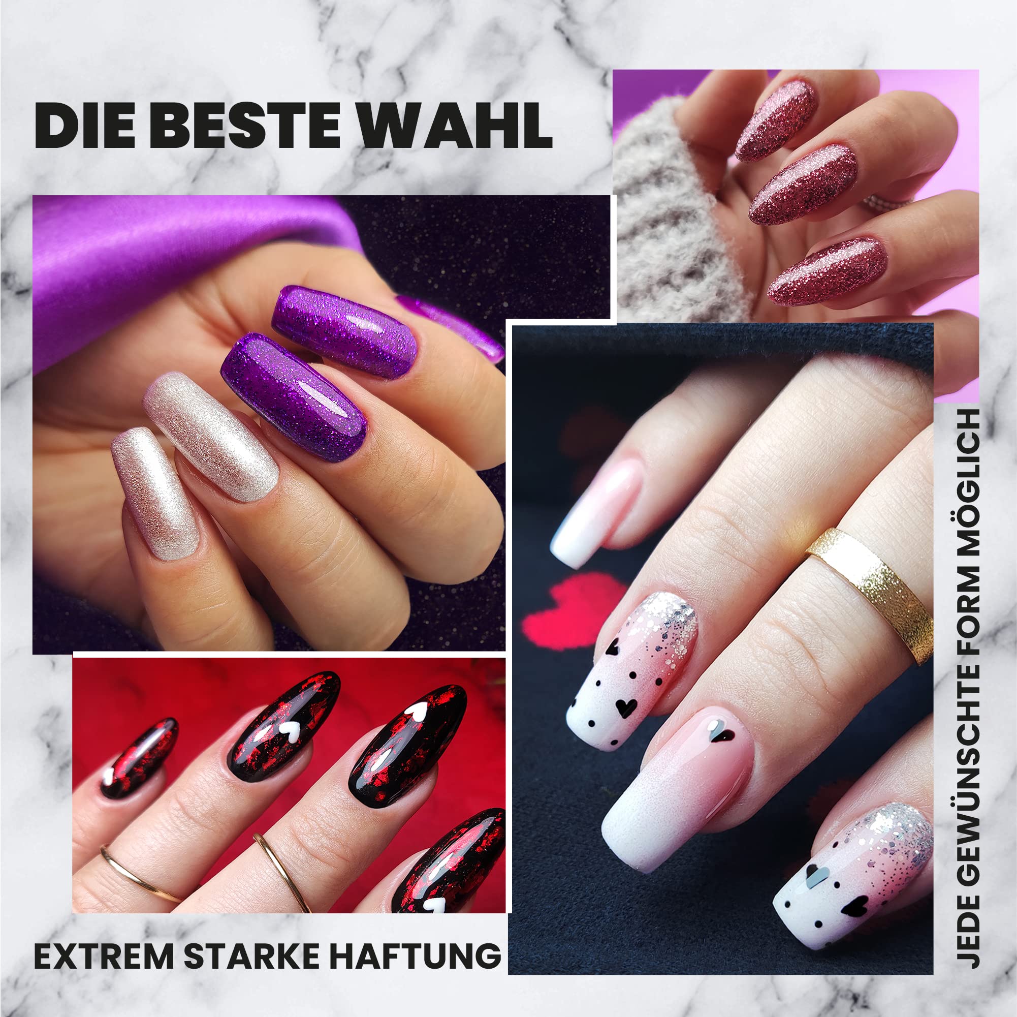 Loroya® LED/UV Builder Gel - 50g Clear Thick Nail Extension Gel for Strong & Long Nails | Professional Manicure & Nail Art | Perfect for Salon, Home Use & DIY Nail Designs