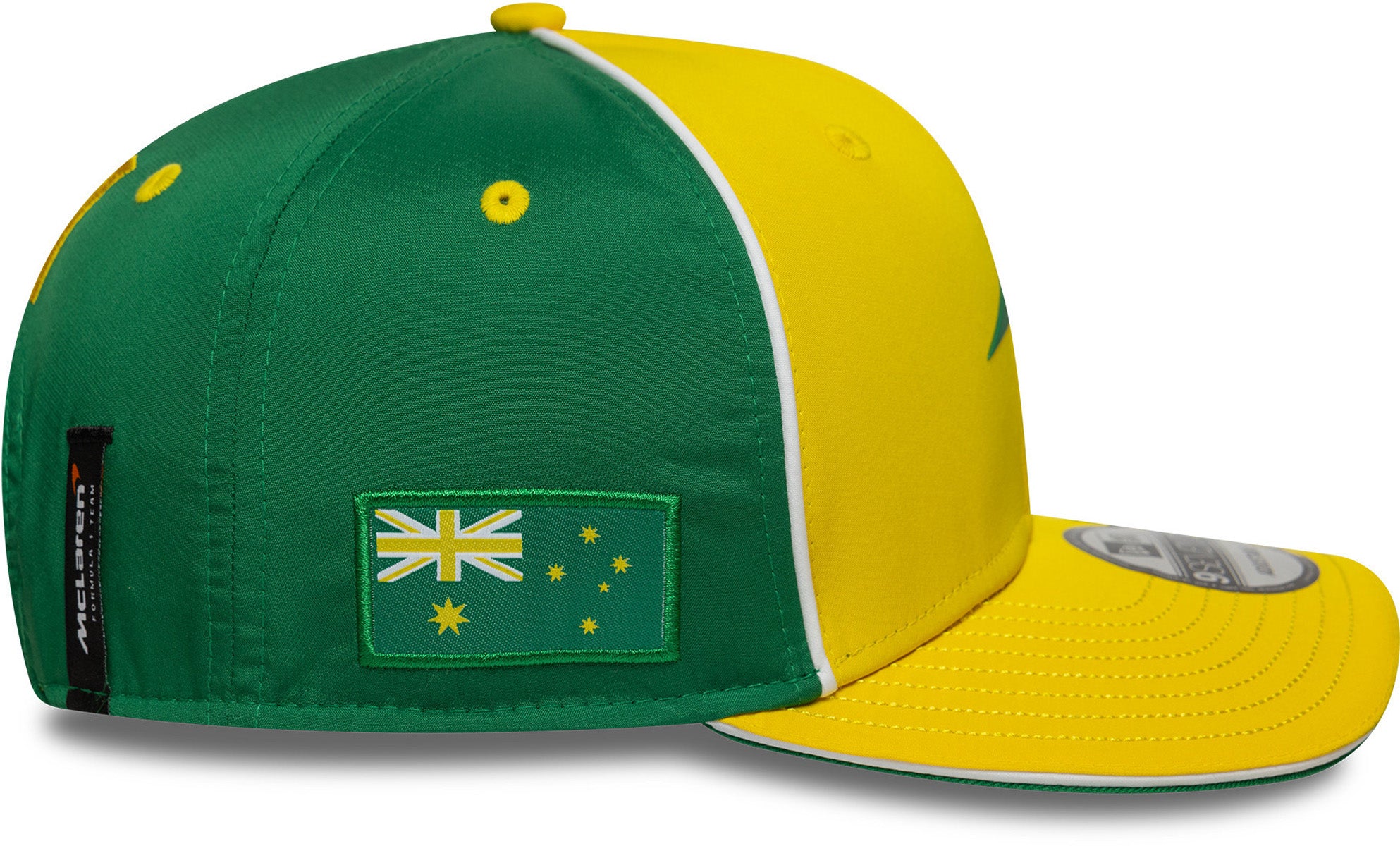 McLaren F1 New Era 9Seventy Oscar Piastri Australia GP Stretch Snapback Driver Cap - Official Formula 1 Racing Hat for Men & Women - Perfect for Grand Prix Events, Motorsport Fans & Streetwear Fashion