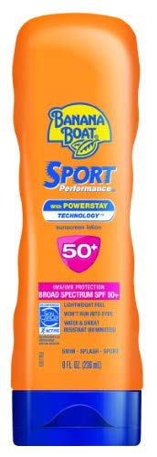 Banana Boat Sport Performance Sunscreen Lotion SPF 50 - 18 Pack - Waterproof & Sweatproof for Outdoor Activities, Swimming, Beach & Sports - UVA/UVB Protection