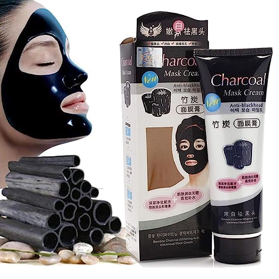 Purifying COSMAC Activated Charcoal Face Mask with Tea Tree & Green Tea Extract - Paraben-Free, Mineral Oil-Free Wash Off Mask for Deep Cleansing & Blackhead Removal | Perfect for Oily, Acne-Prone Skin & Post-Workout Detox