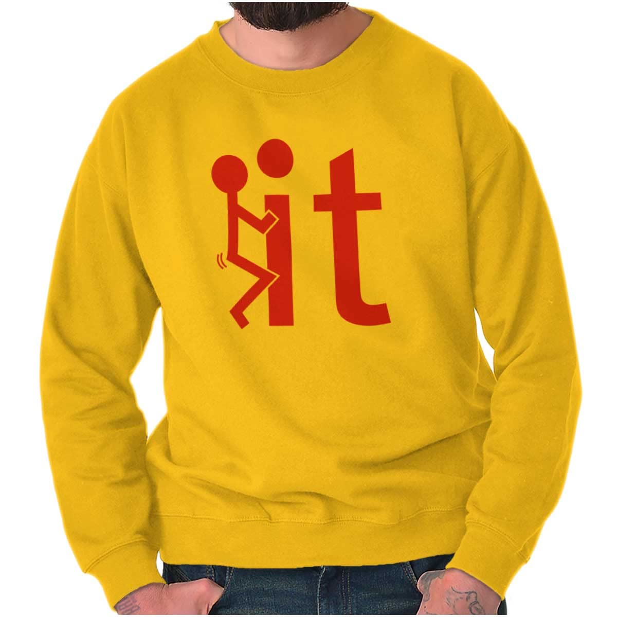 Fck It Screw It Funny Adult Rebel Sweatshirt for Men & Women - Unisex Streetwear Hoodie for Casual Wear, Parties & Bold Fashion Statements