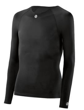 Skins DNAmic TEAM Youth Long Sleeve Compression Shirt - Round Neck Performance Top for Running, Training & Sports Activities