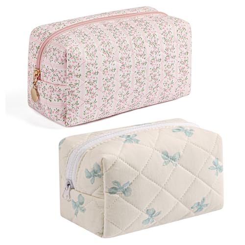 02 Pink Floral+ Blue Bowknot