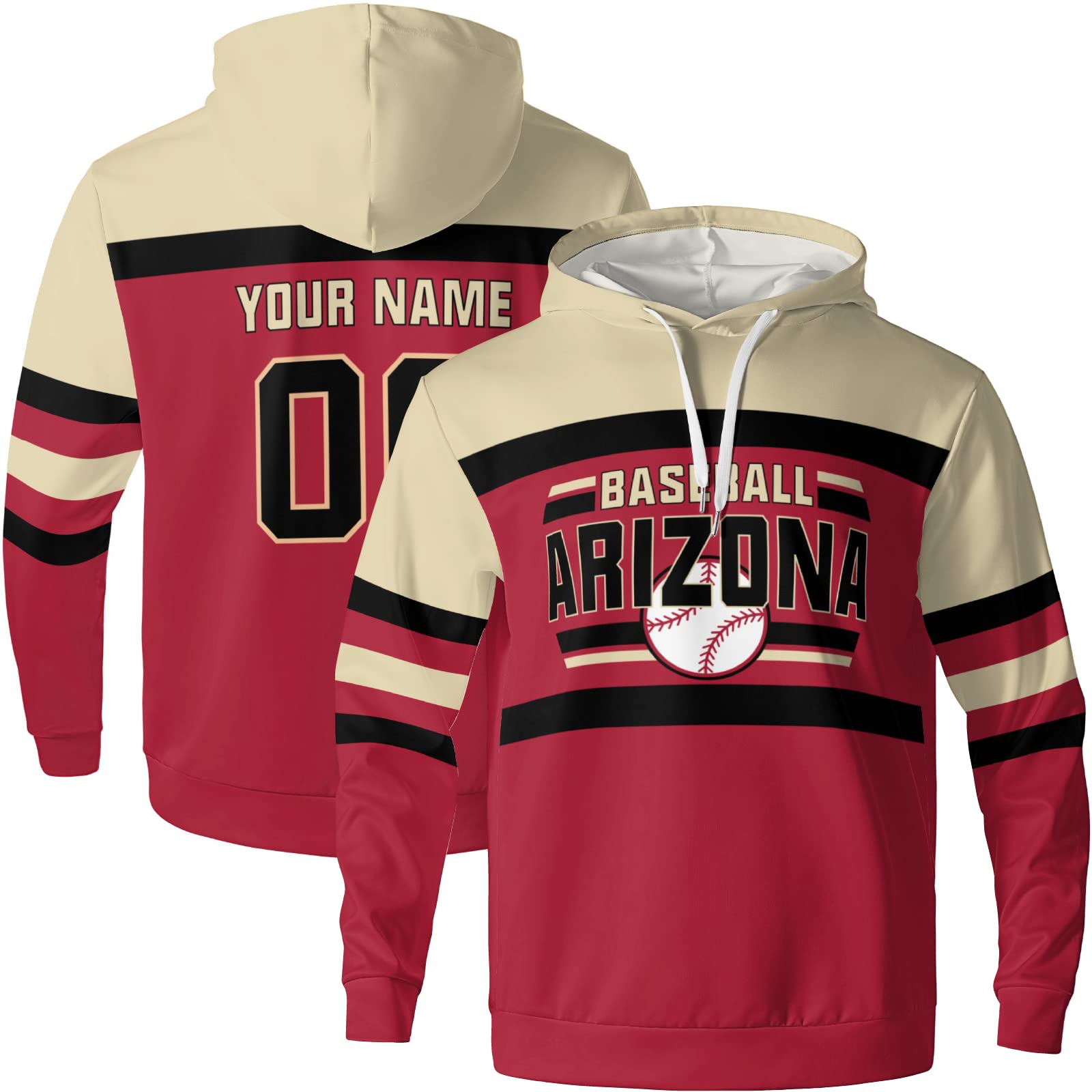 Custom Personalized Men's Hoodies with Name & Number - Unique Gifts for Him - Perfect for Birthdays, Anniversaries & Sports Fans