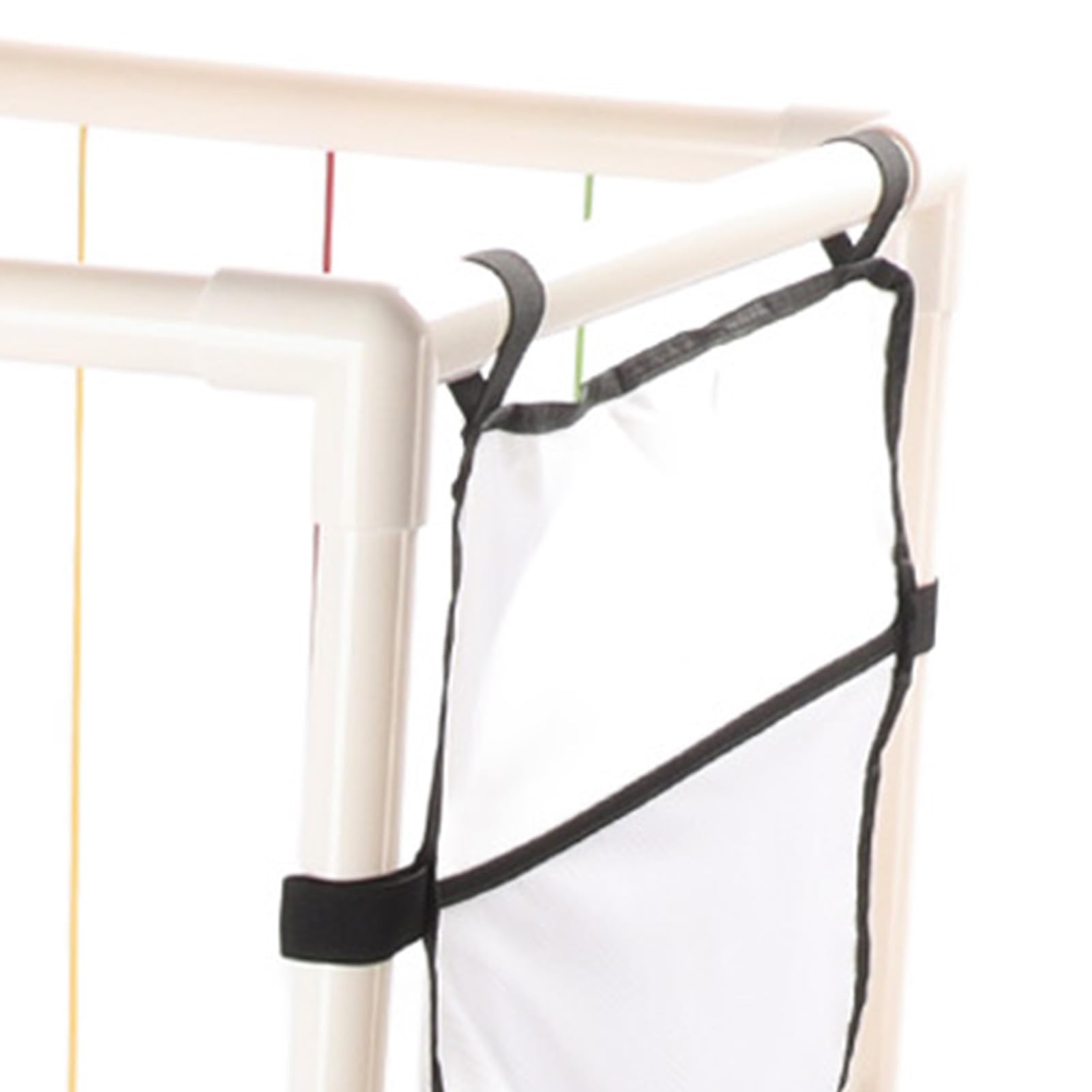 Soft Plush Animal Storage Organizer with Metal Frame, Elastic Bands & Wheels - Stuffed Toy Holder for Nursery, Playroom & Bedroom Decor - Perfect for Kids' Room Organization & Toy Storage Solutions