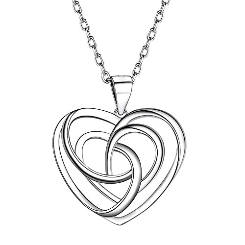04 Love Knot Heart-Sterling Silver