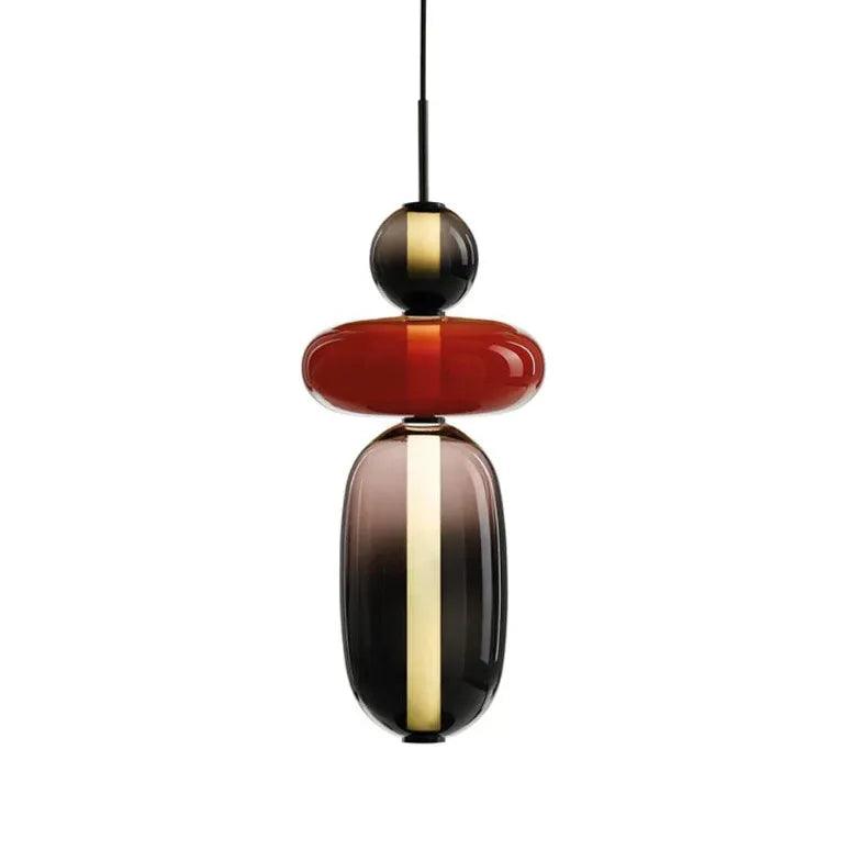 Modern Double Layer Elliptical Ball Pendant Light - Elegant Ceiling Lighting Fixture for Dining Room, Living Room & Bedroom