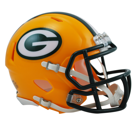 Green Bay Packers Speed Mini Helmet - Officially Licensed NFL Collectible & Display Piece - Perfect for Fans, Memorabilia Collectors, and Home/Office Decor