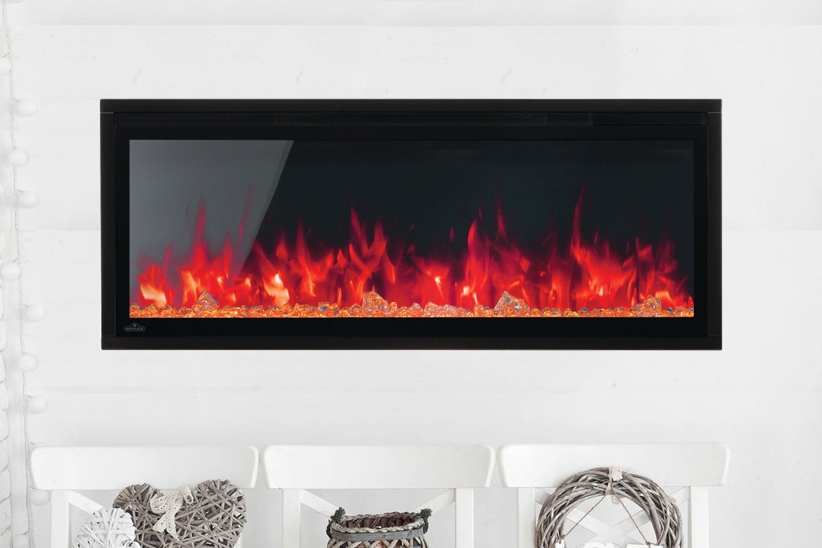 Napoleon Entice 42-Inch Wall Mount Recessed Linear Electric Fireplace - Modern Home Heating Solution for Living Room, Bedroom & Office Spaces