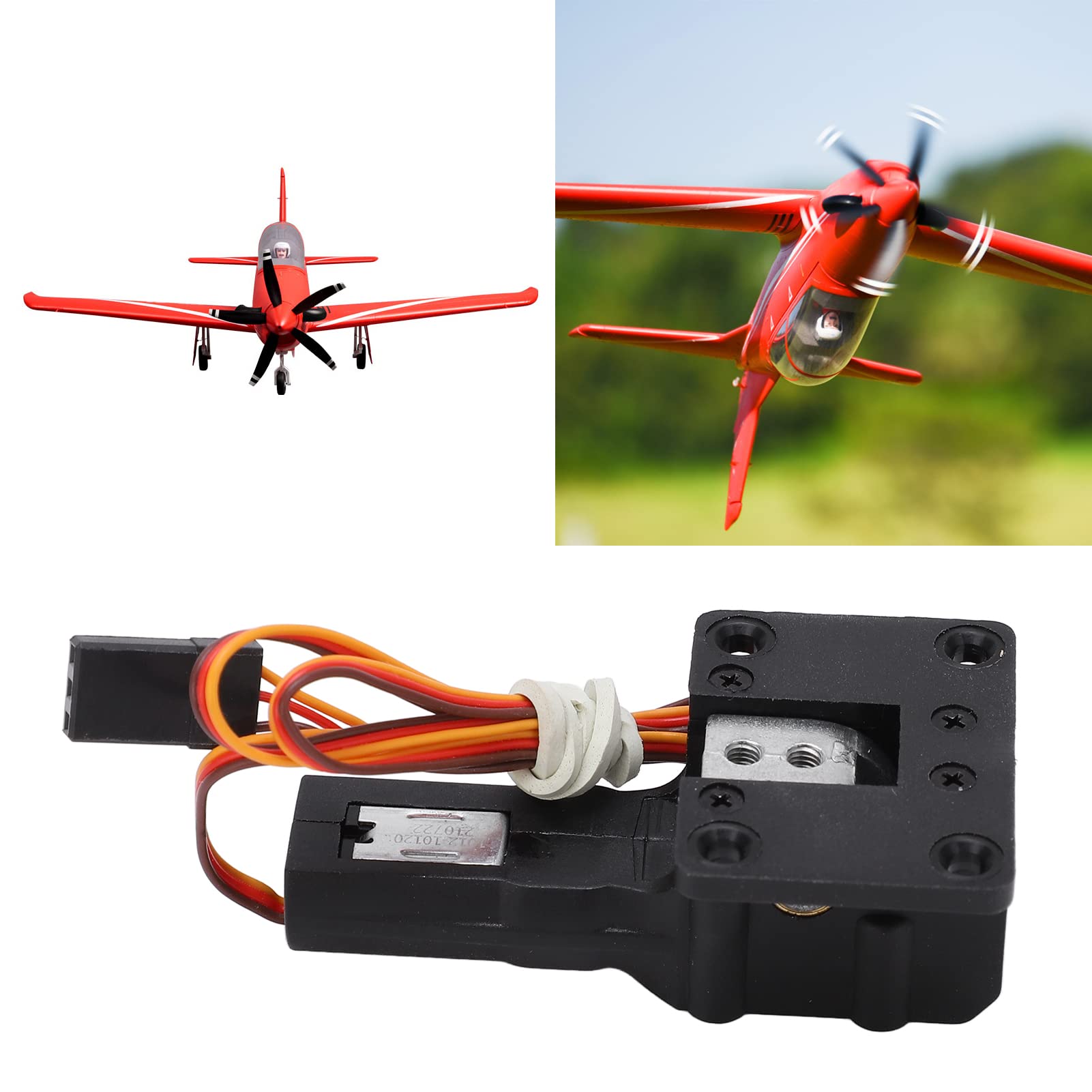 Oumefar Electric Retractable Landing Gear for 1.1M RC Plane - Durable Fixed Wing Aircraft Accessories | Perfect for RC Model Airplanes, DIY Projects & Aviation Enthusiasts