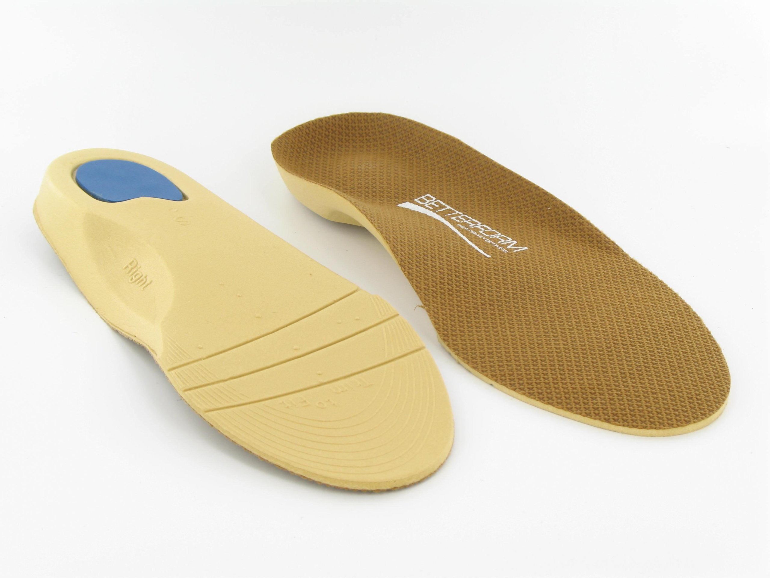 Betterstep Full Length Insoles for Arch Support & Comfort - Small Size (Women's 5-7 / Men's 5-6) - Perfect for Running, Walking & Everyday Foot Pain Relief