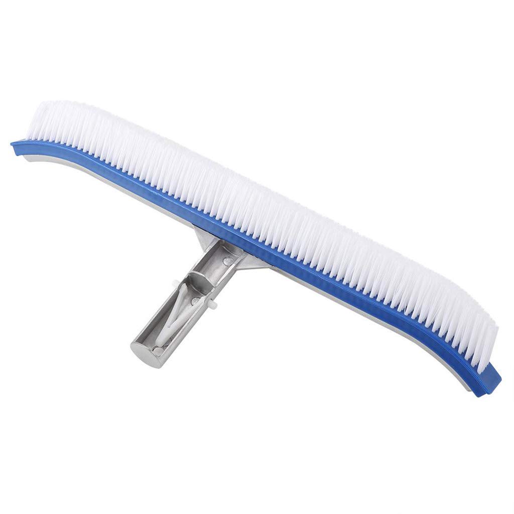 Heavy Duty Aluminum Pool Brush Head for Swimming Pool Cleaning - Durable Multicolor Brush with Feet Heater - Perfect for In-Ground & Above Ground Pools, Spas, and Hot Tubs