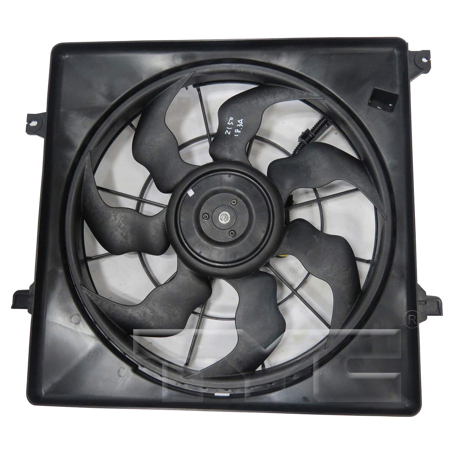TYC 623860 Cooling Fan Replacement for KIA SORENTO 2011-2019 - OEM Compatible Radiator Cooling Fan Assembly - Perfect for Engine Overheating Prevention & AC Performance