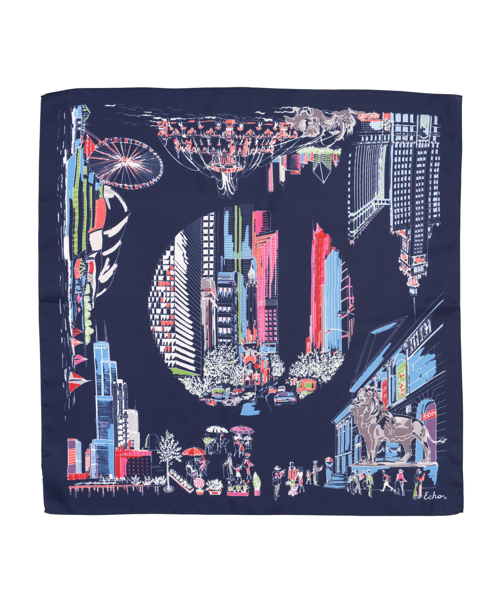 Stylish City Hopping Silk Bandana Scarf - Lightweight Fashion Accessory for Women & Men - Perfect for Travel, Outdoor Activities & Everyday Wear