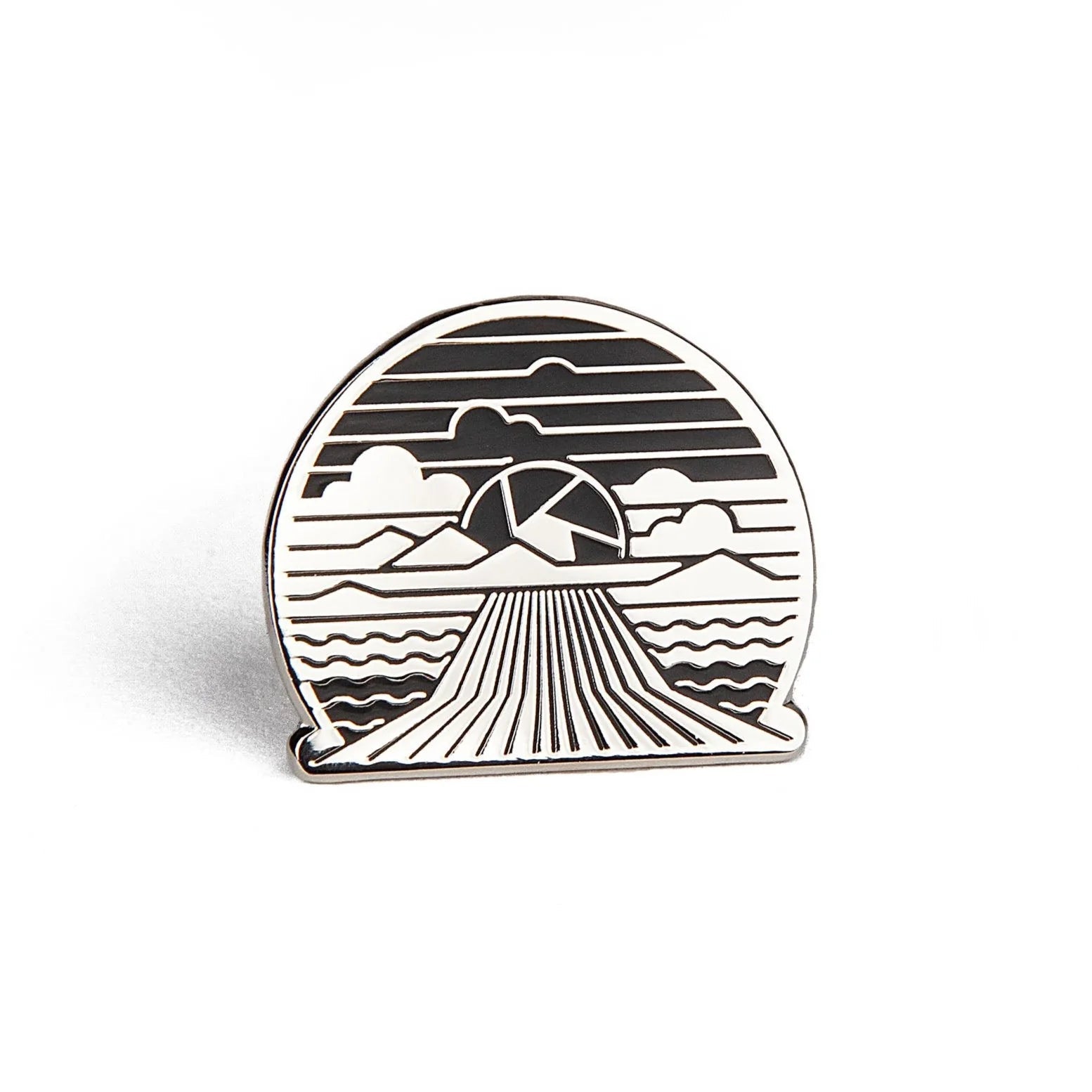 Photogenic Supply Co. Aperture Adventure Silver Enamel Pin - Camera Photography Accessory for Backpacks, Jackets & Hats - Perfect Gift for Photographers & Travel Lovers
