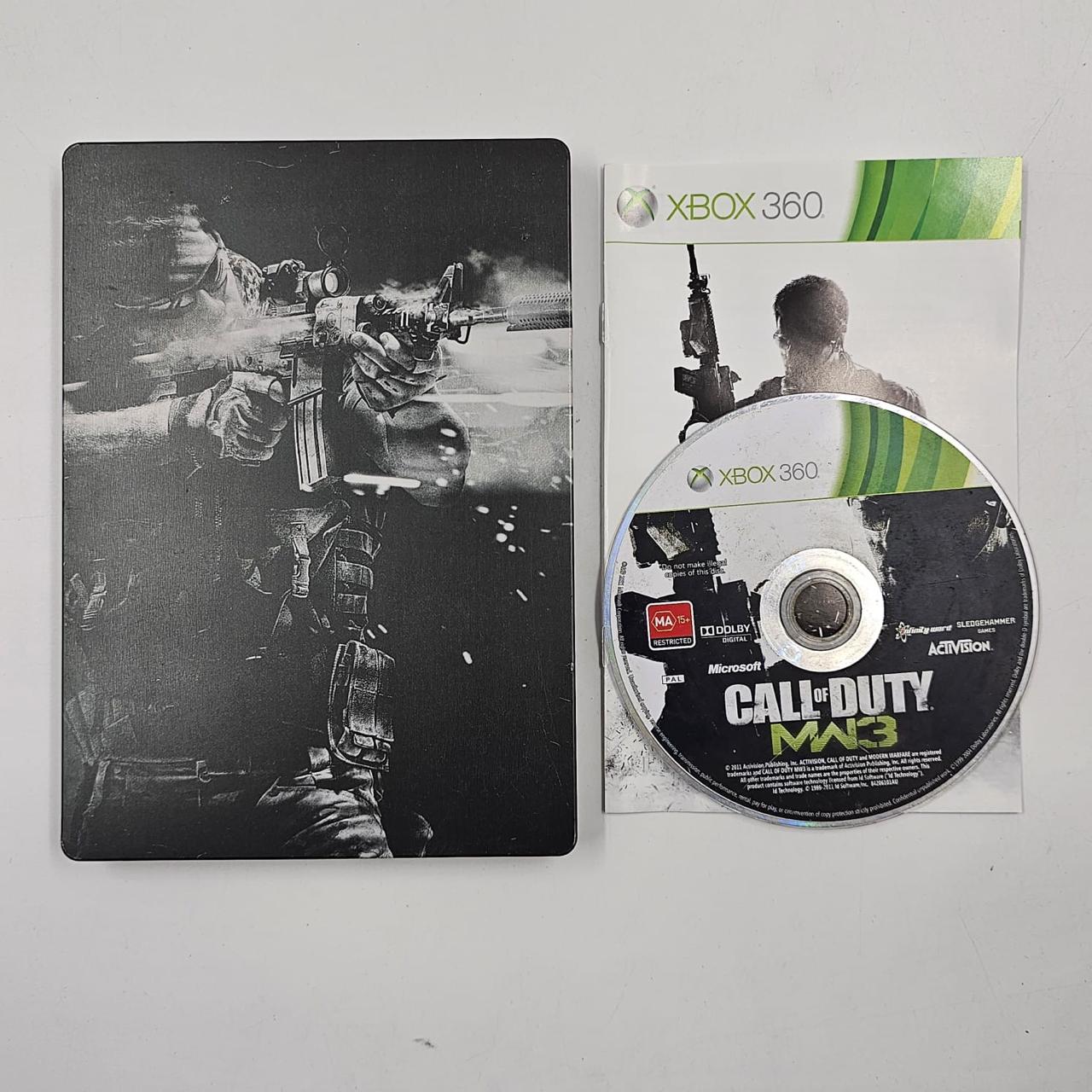 Call of Duty Modern Warfare 3 (MW3) SteelBook Edition - Xbox 360 Game with Manual - PAL Version | First-Person Shooter Action Game for Hardcore Gamers | Perfect for Multiplayer Battles and Campaign Missions