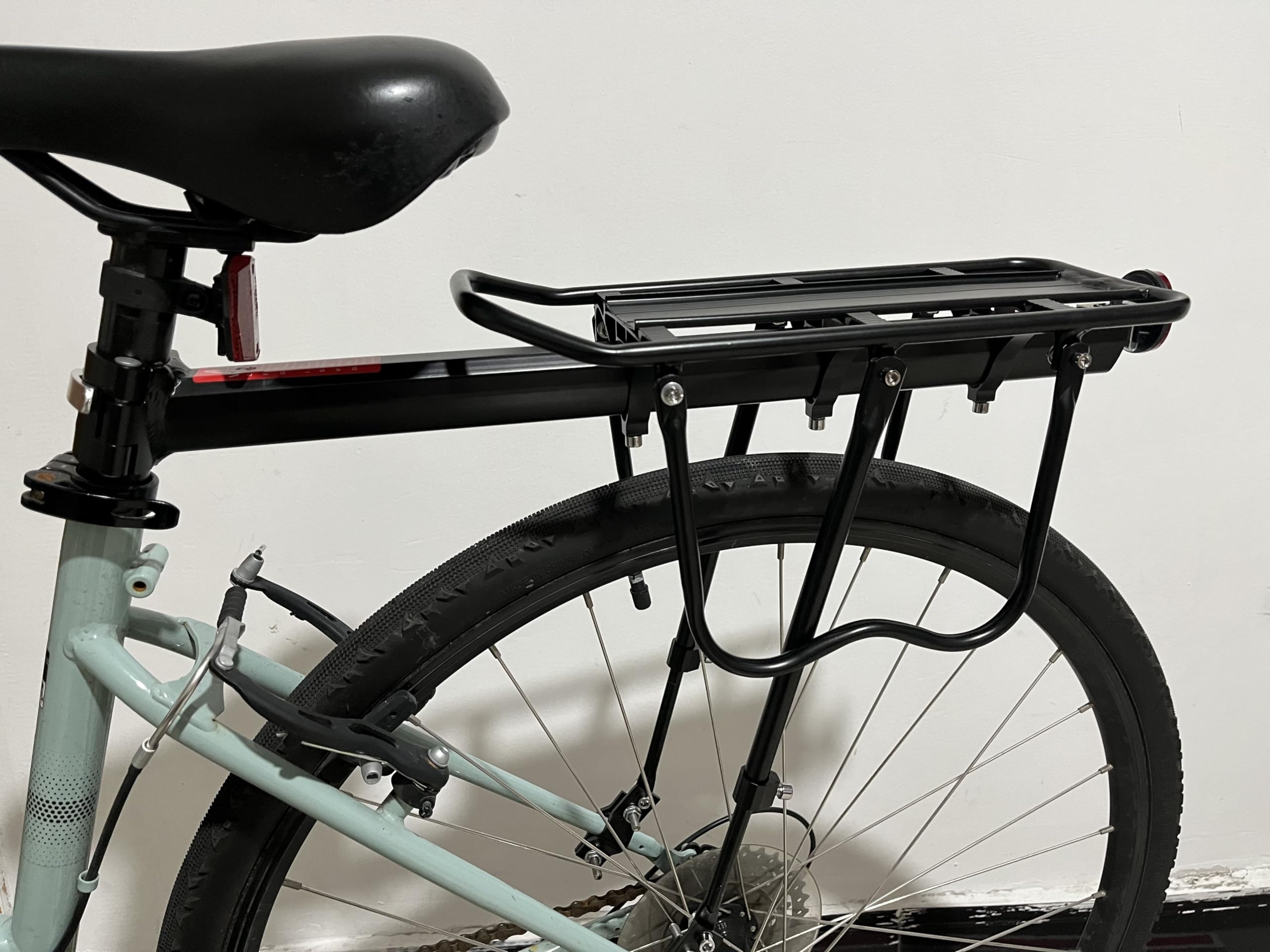 Aluminum Alloy Rear Bike Rack - Quick Release Cargo Carrier for Bicycle Back | Perfect for Commuting, Grocery Shopping & Outdoor Adventures