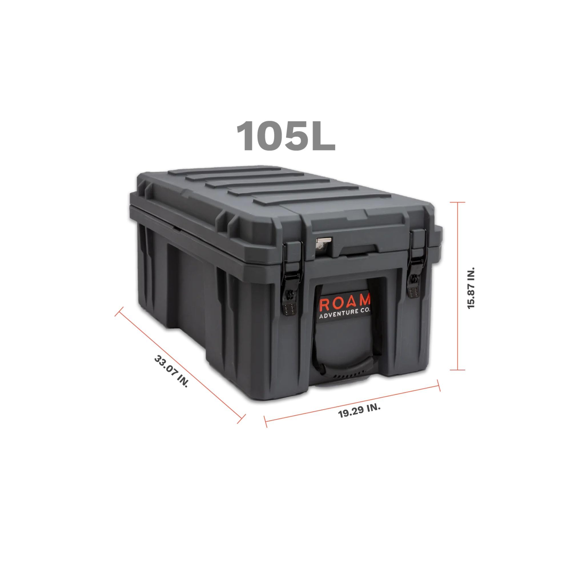 ROAM Rugged Cargo Box - Heavy Duty Waterproof Roof Top Storage Case with Lock | Truck Bed Organizer & Camping Gear Container | Perfect for Off-Road Adventures, Overland Travel & Outdoor Equipment Storage