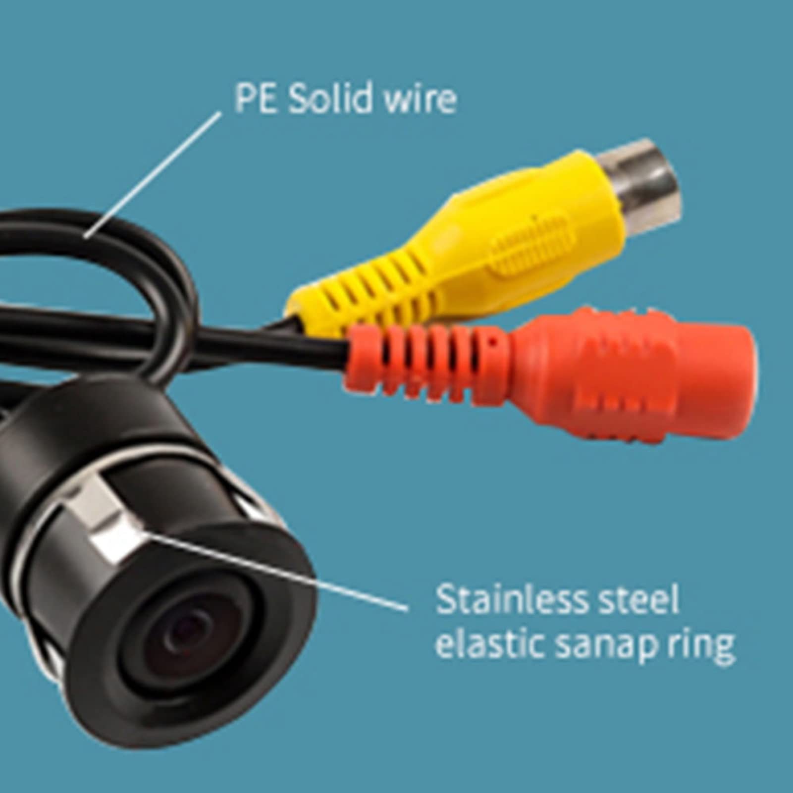 Bullet Wired CCTV Camera - 95° Wide Angle CCD, Waterproof Mini Color Security Camera (PAL System) for Cars, Homes & Offices | Indoor/Outdoor Surveillance Solution