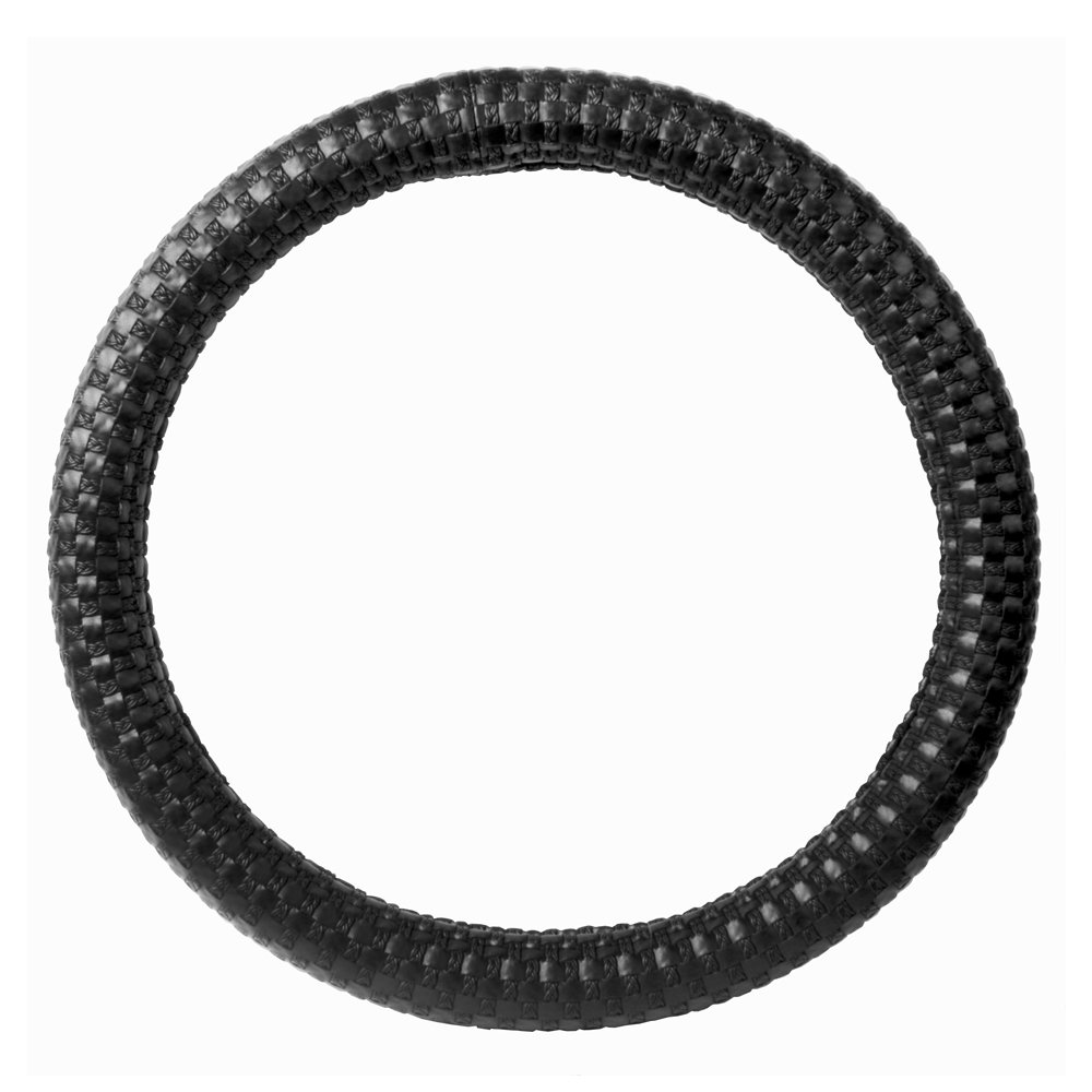 GG Grand General 54016 18 Inch Deluxe Black Cross Grid Steering Wheel Cover - Non-Slip Grip, Universal Fit for Cars, Trucks & SUVs - Perfect for Hot Weather & Long Drives