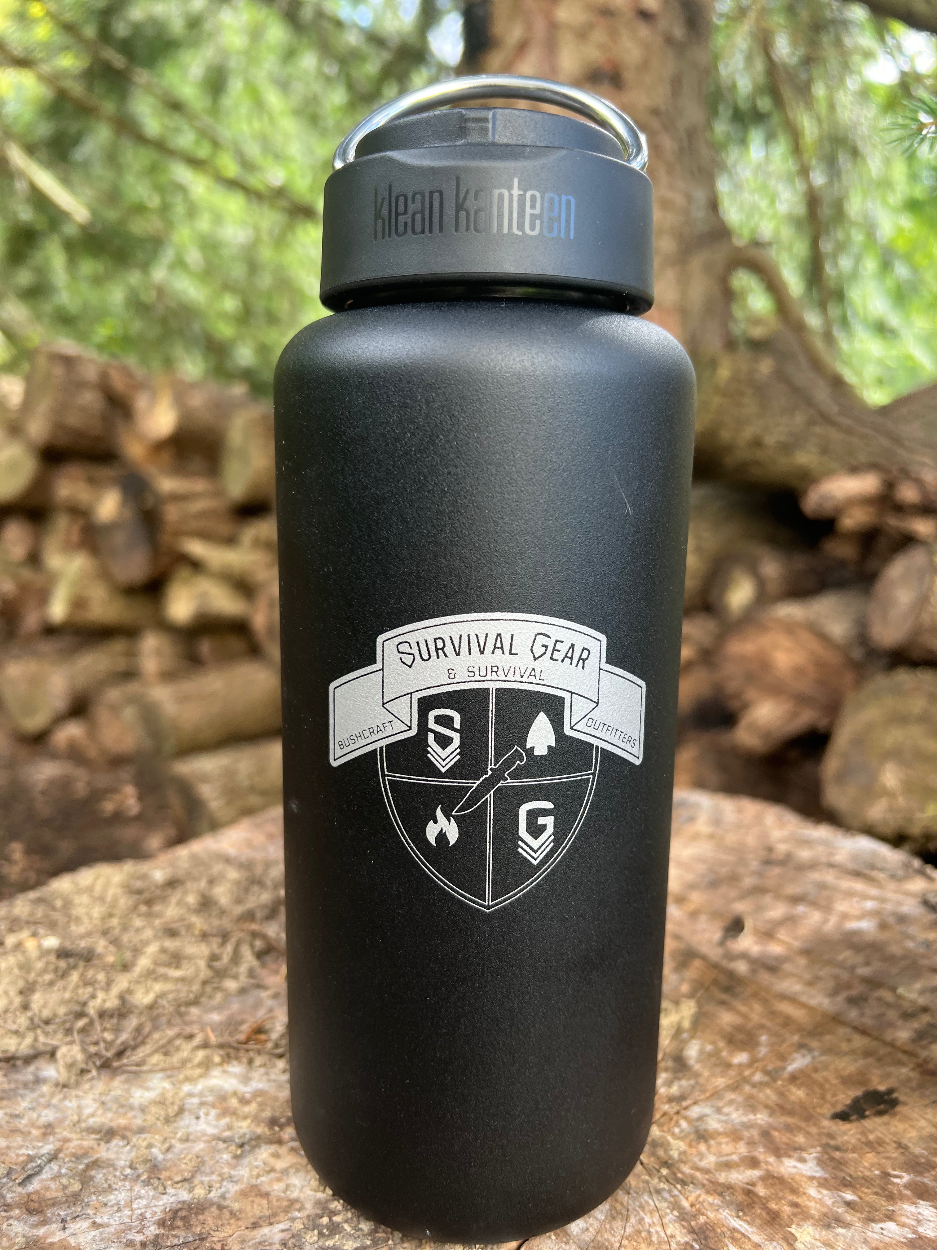 Klean Kanteen 40oz Wide Mouth Stainless Steel Water Bottle - BPA Free, Vacuum Insulated for Hot & Cold Drinks - Perfect for Hiking, Camping, Gym and Outdoor Activities