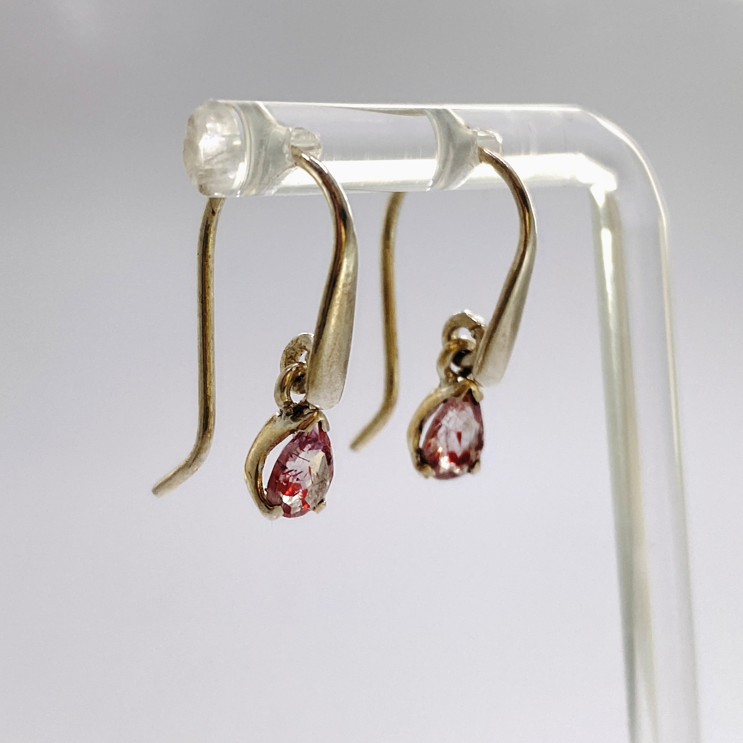 Lepidocrocite in Quartz Teardrop Faceted Earrings - Natural Gemstone Jewelry for Women - Perfect for Parties, Weddings & Special Occasions