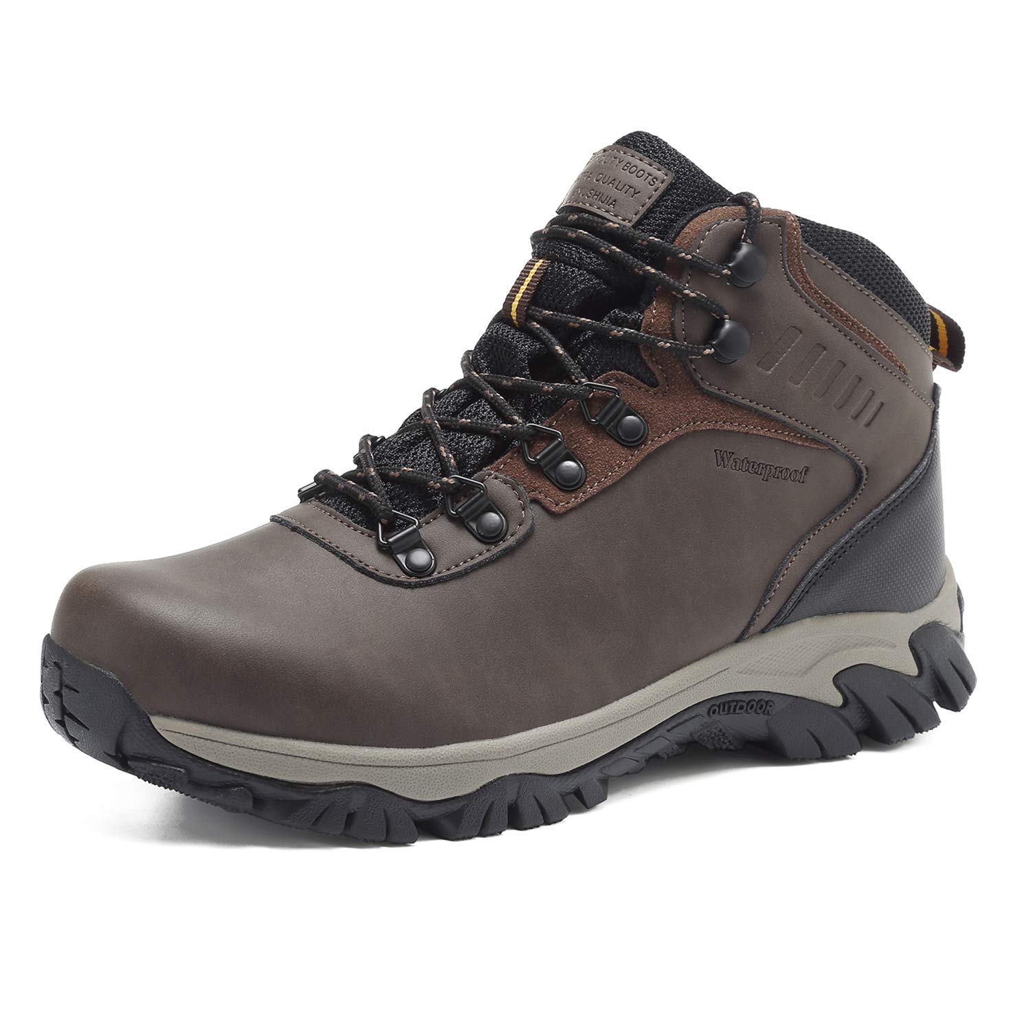 Men's Waterproof Winter Snow Boots - Insulated Hiking Boots for Cold Weather, Outdoor Trekking & Snowy Adventures