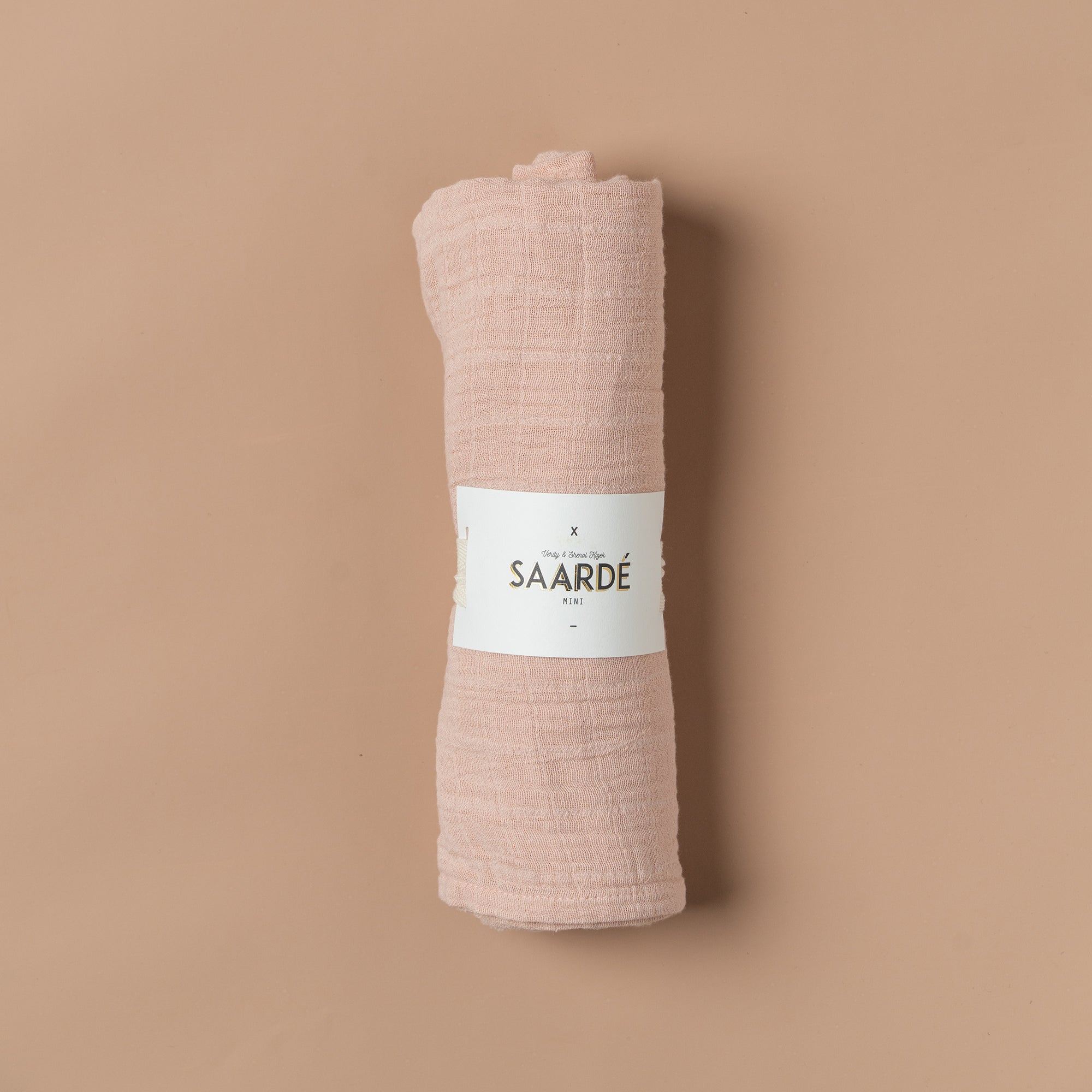 Soft & Breathable Baby Muslin Blanket in Dusty Pink - Perfect for Nursery, Swaddling & Stroller Use