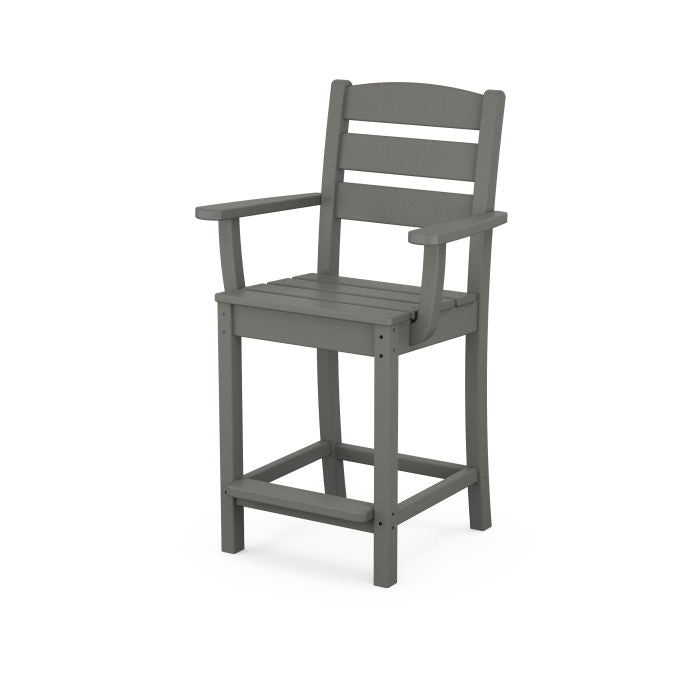 POLYWOOD Lakeside Counter Height Adirondack Chair - Durable Outdoor Bar Stool for Patio, Deck, Poolside & Lakeside Dining